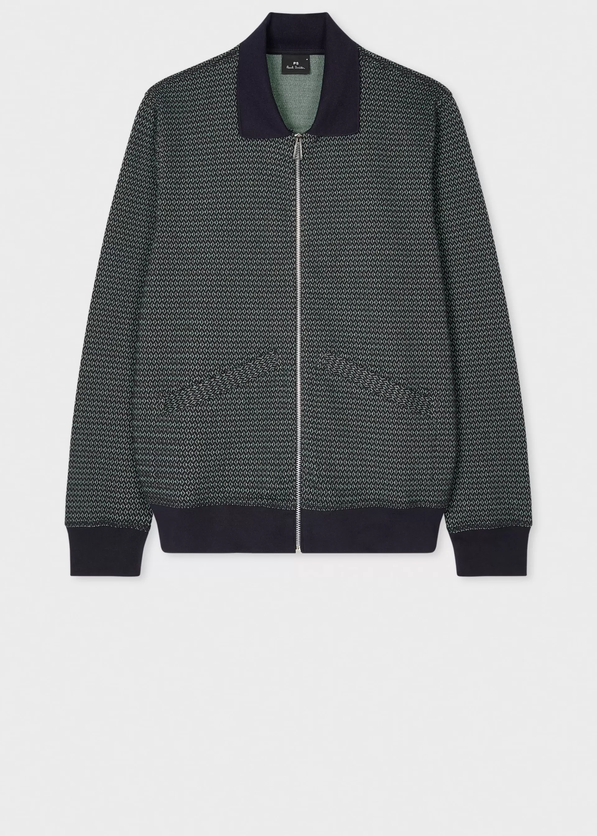 Jacquard Zip-Through Cardigan>Paul Smith Flash Sale