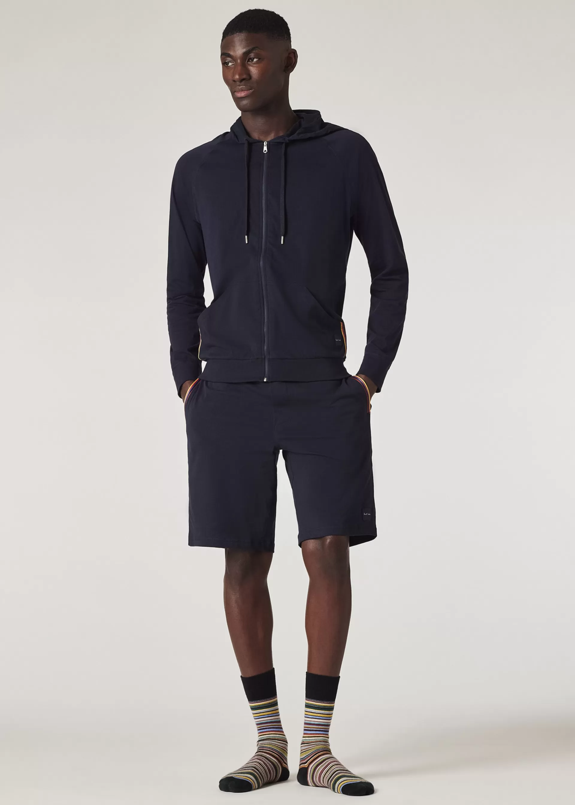 Jersey Cotton Zip Lounge Hoodie>Paul Smith Discount