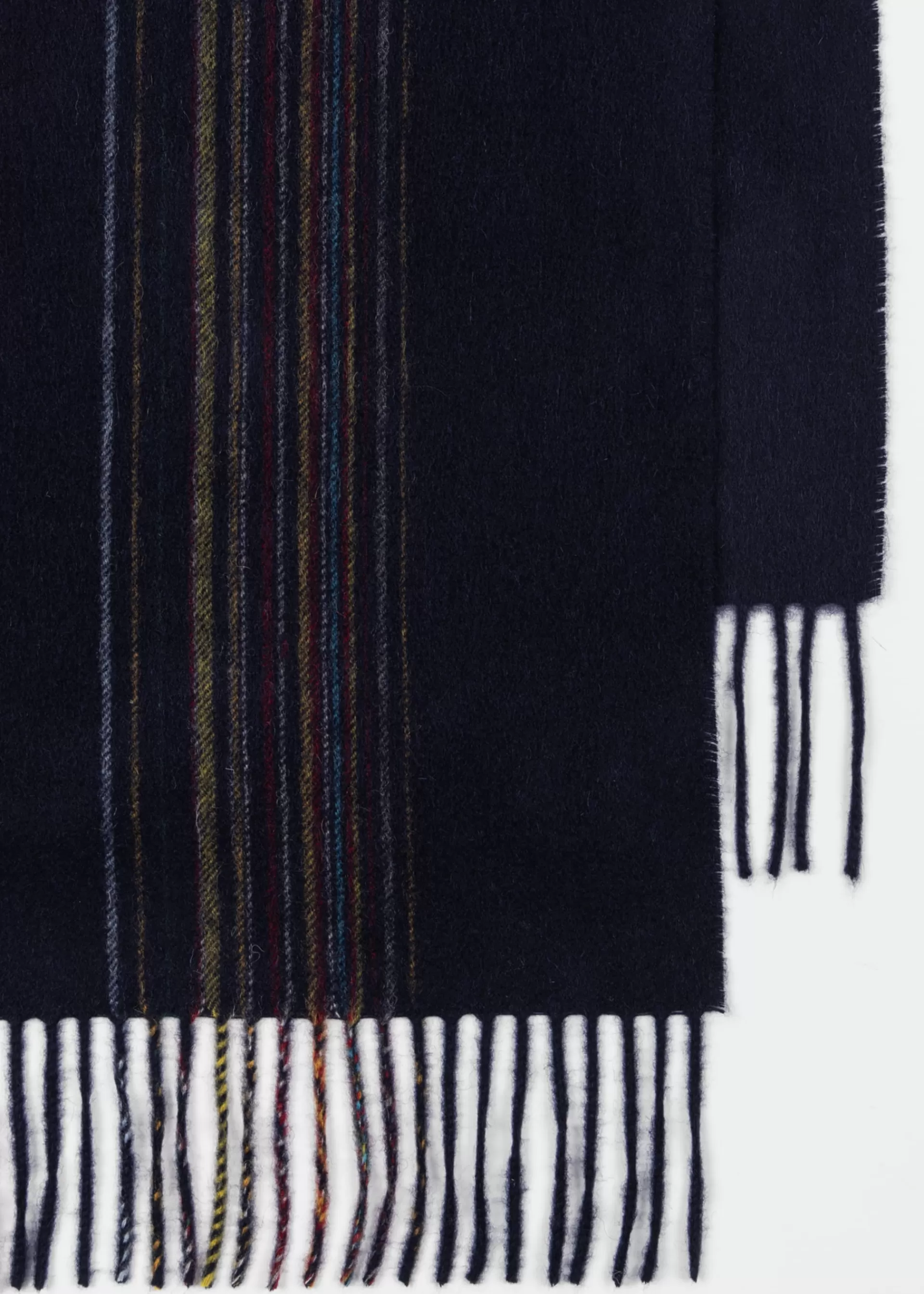Lambswool-Cashmere Offset Faded 'Signature Stripe' Scarf>Paul Smith Flash Sale