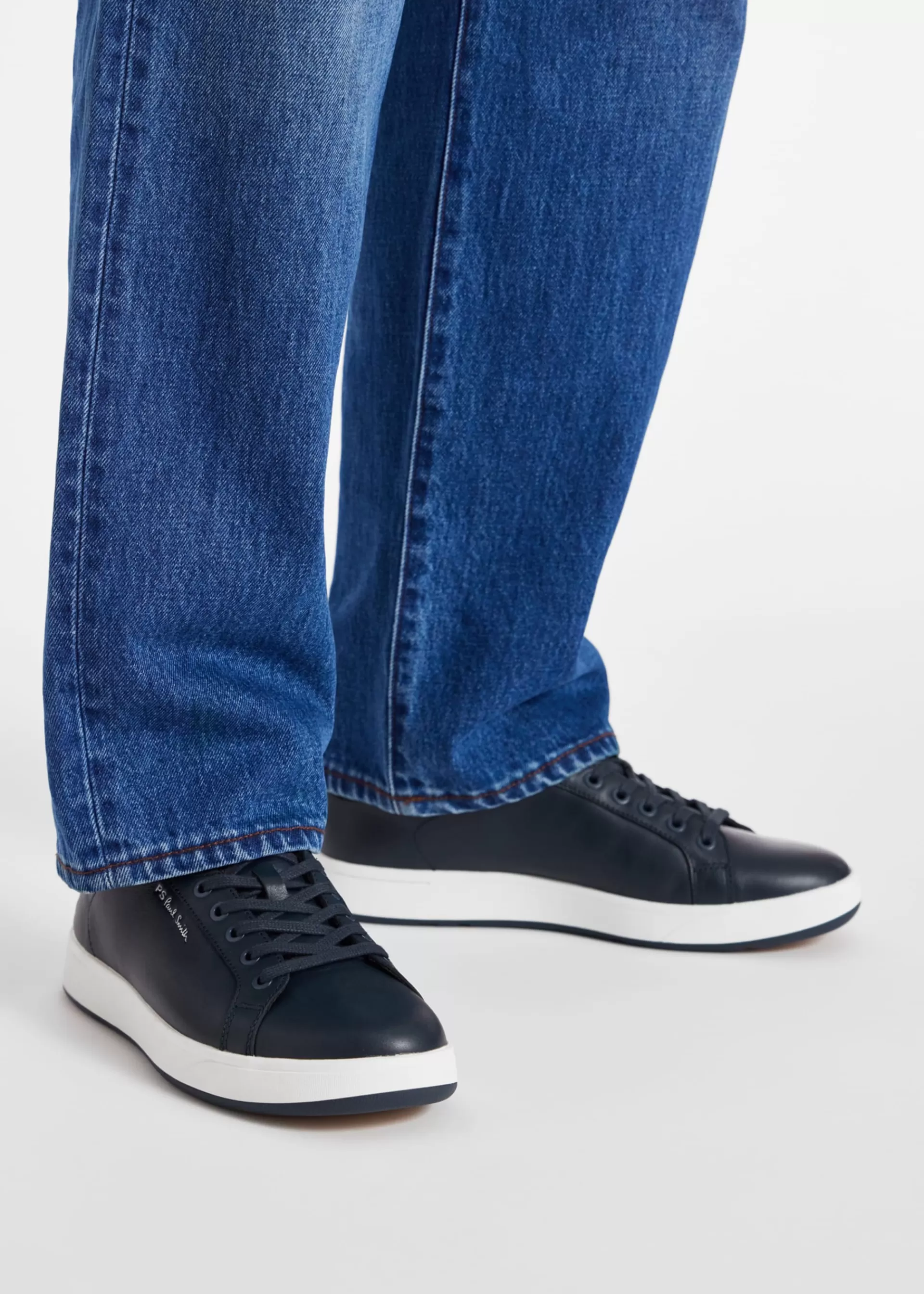 Leather 'Albany' Sneakers>Paul Smith Store