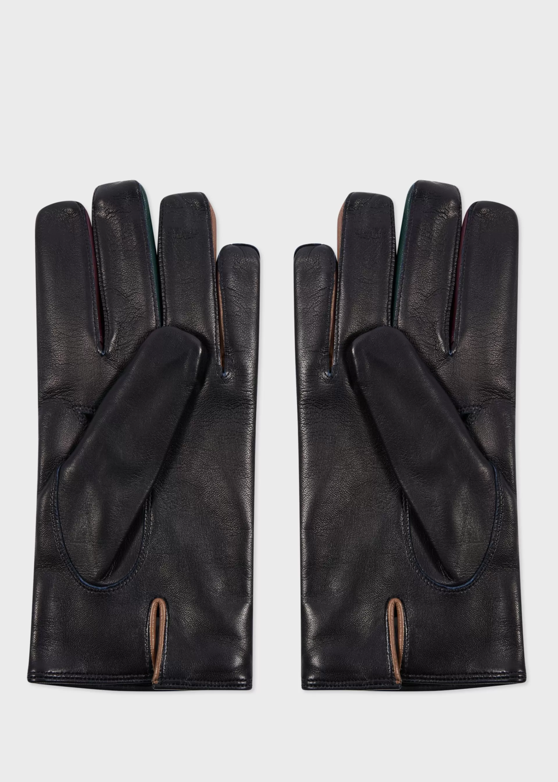 Leather 'Concertina' Gloves>Paul Smith Fashion