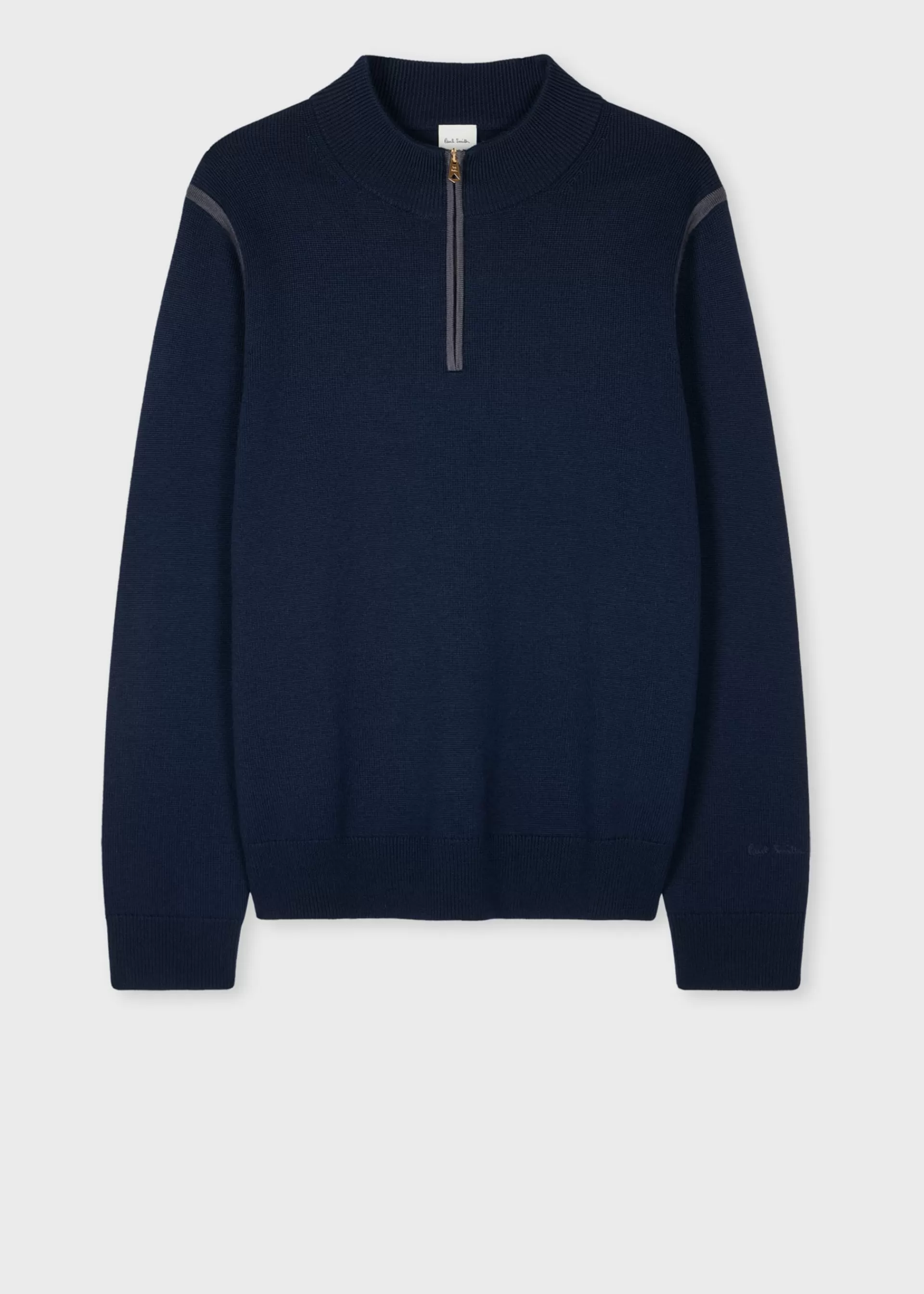 Merino Contrast-Seam Half-Zip Sweater>Paul Smith Clearance