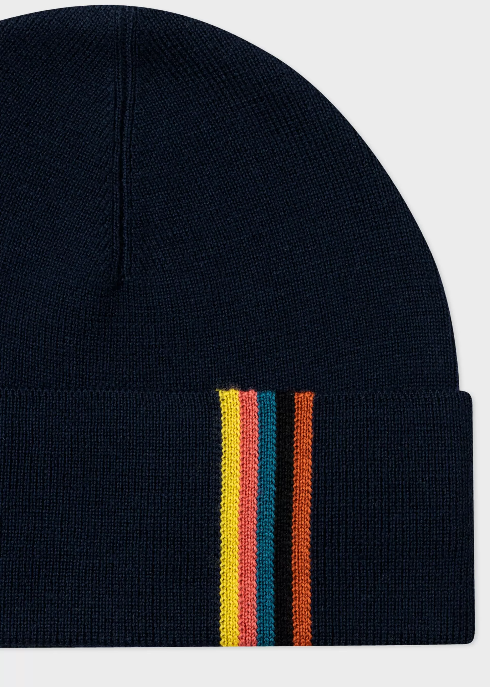 Merino Wool 'Artist Stripe' Beanie Hat>Paul Smith Outlet