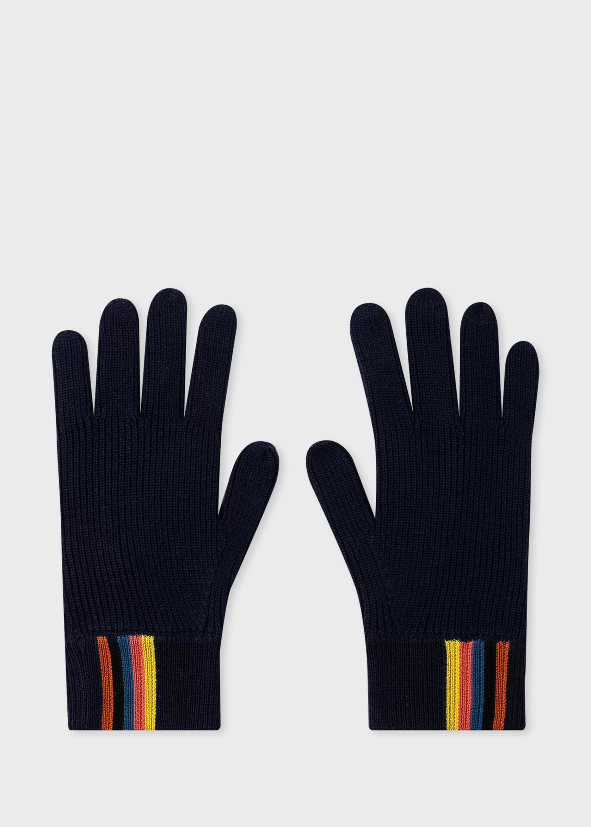 Merino Wool 'Artist Stripe' Gloves>Paul Smith Shop