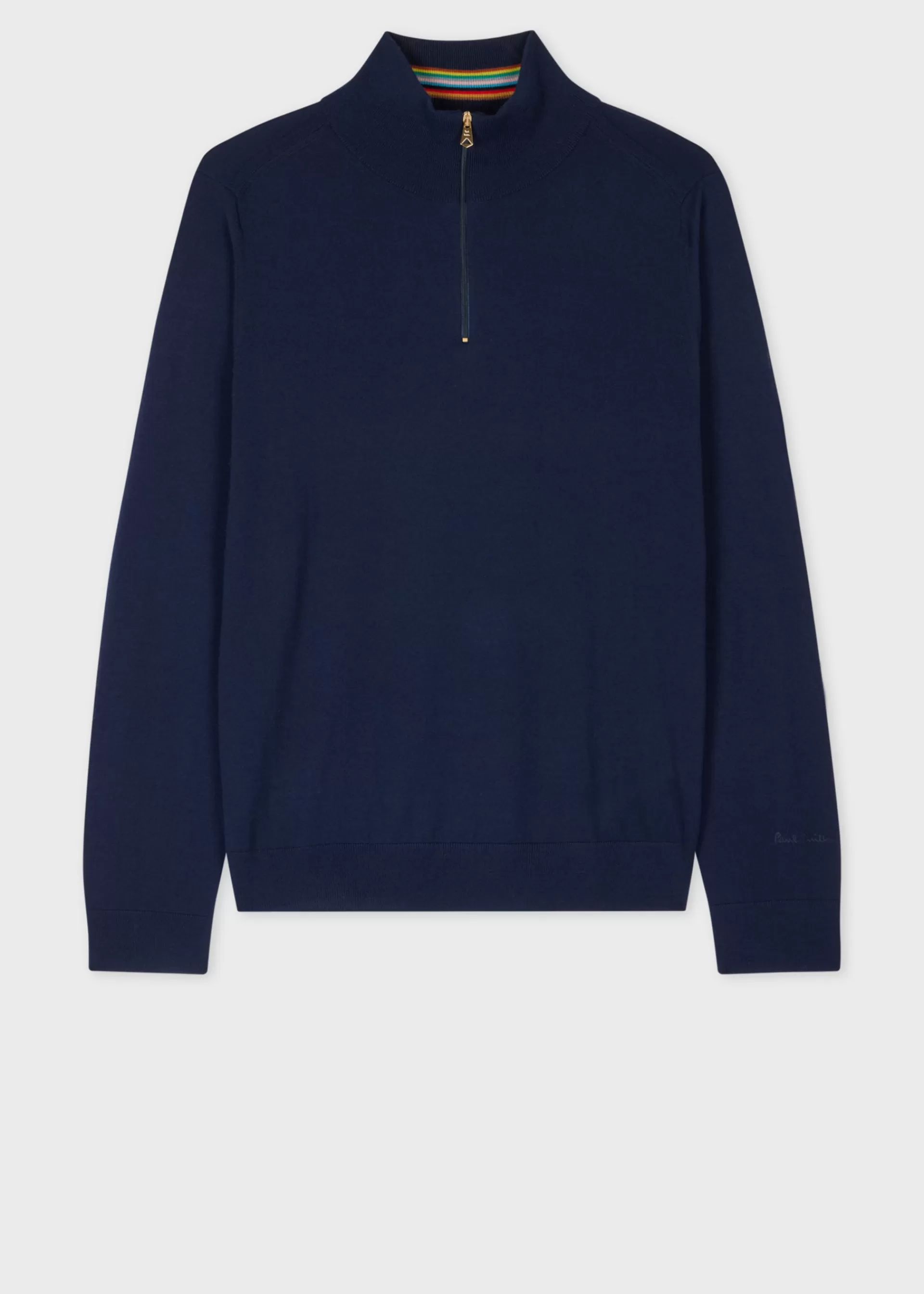 Merino Wool Half-Zip Sweater>Paul Smith New