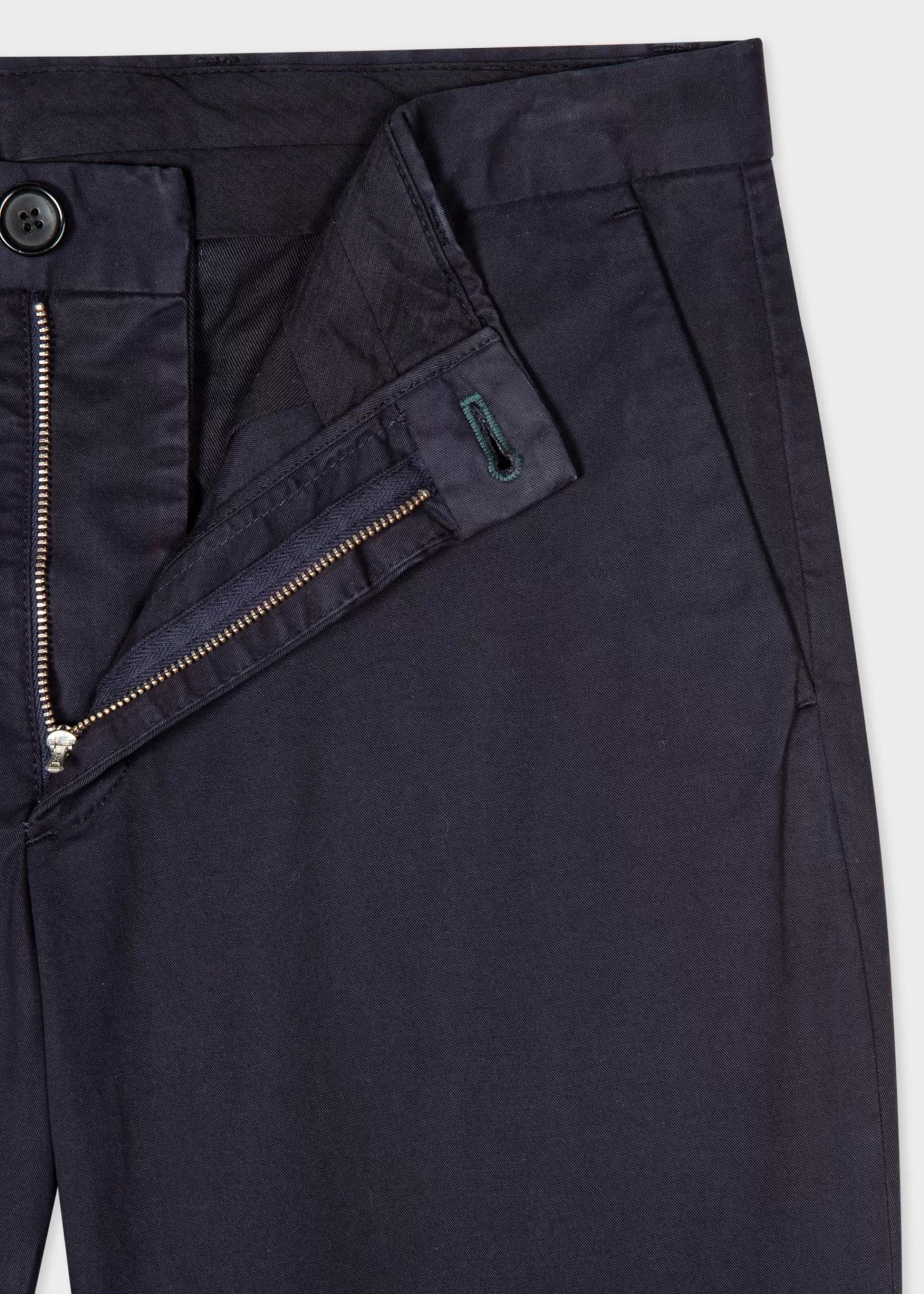 Navy Mid-Fit Zebra Chinos>Paul Smith Fashion