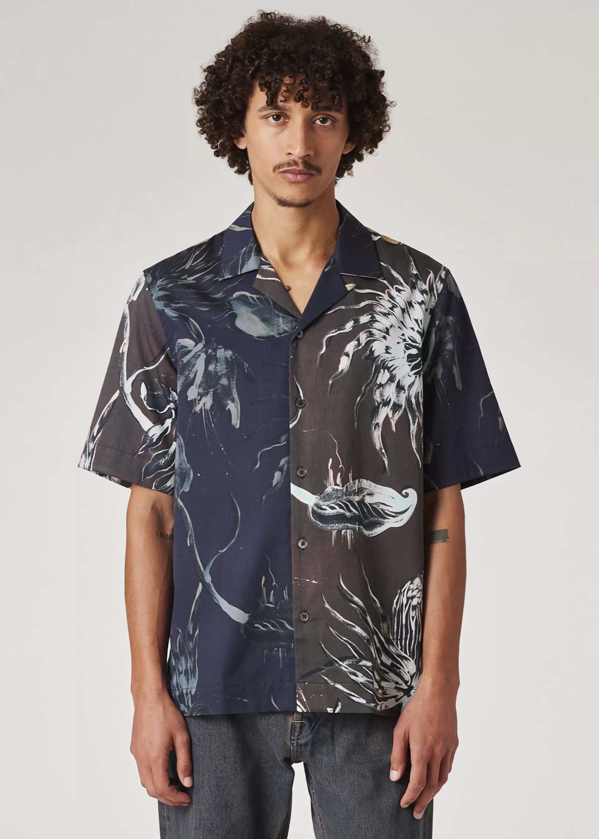 Mixed Panelled 'Thistleberry' Shirt>Paul Smith Discount