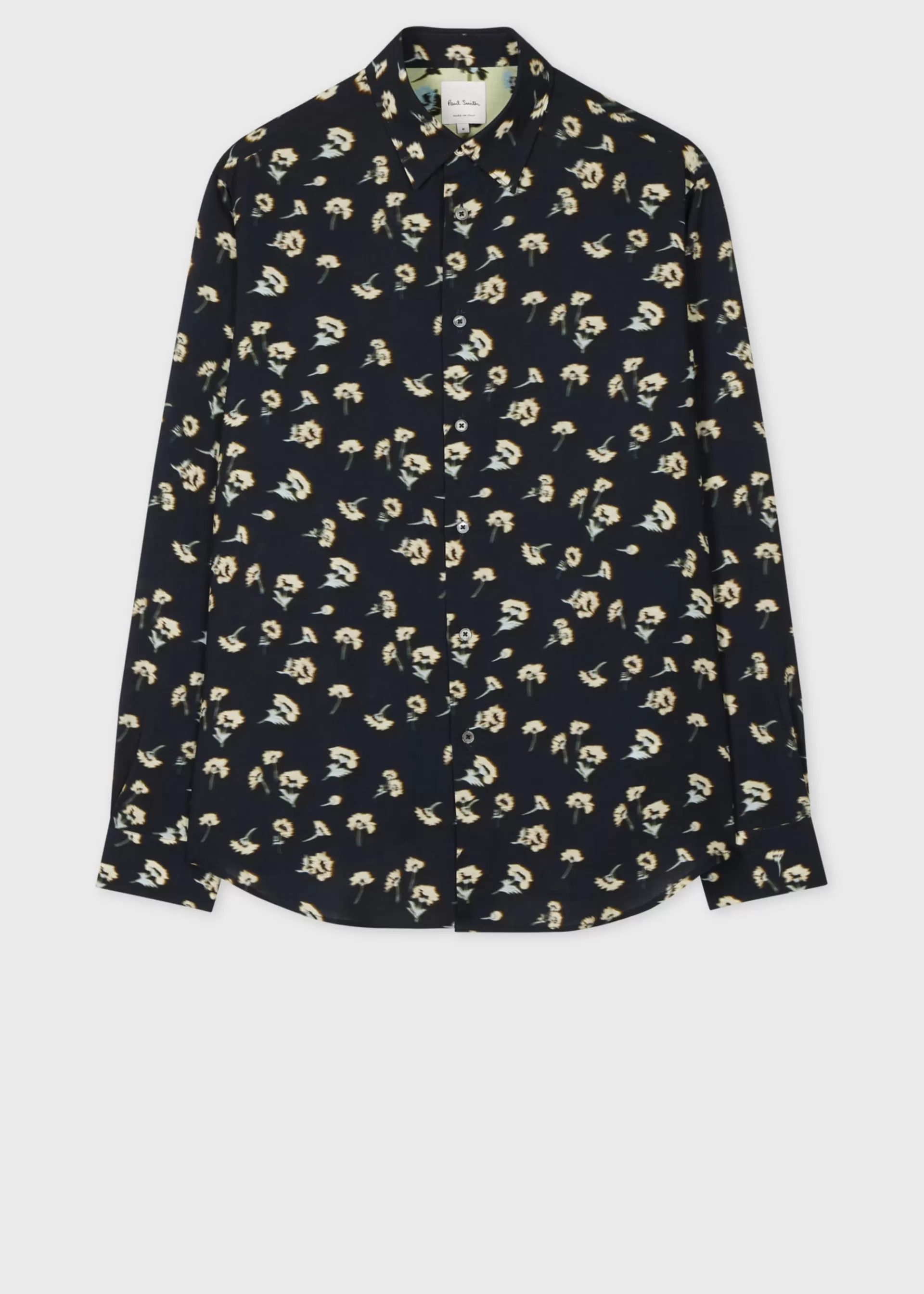'Shadow Floral' Print Viscose-Linen Shirt>Paul Smith Fashion