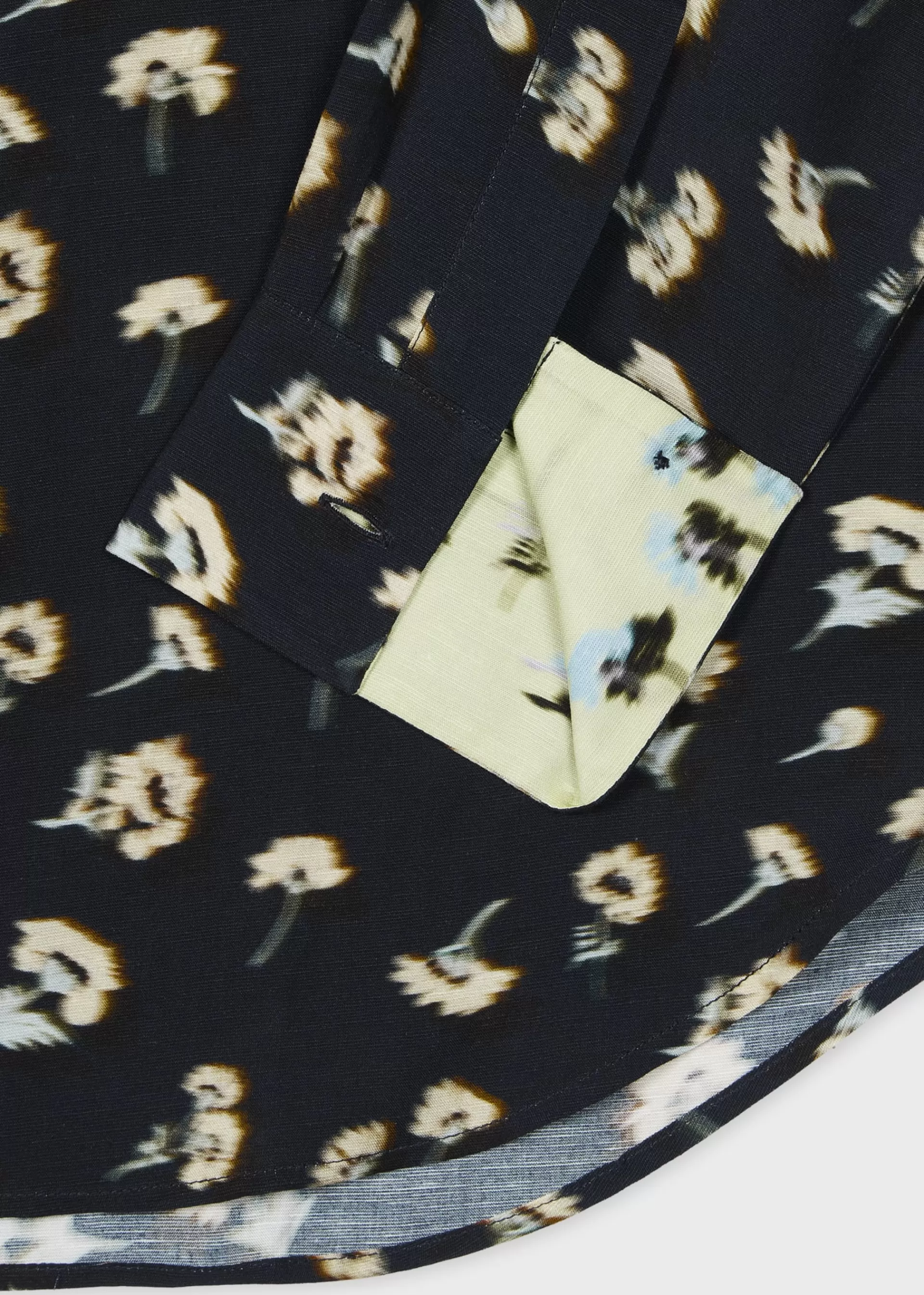 'Shadow Floral' Print Viscose-Linen Shirt>Paul Smith Fashion