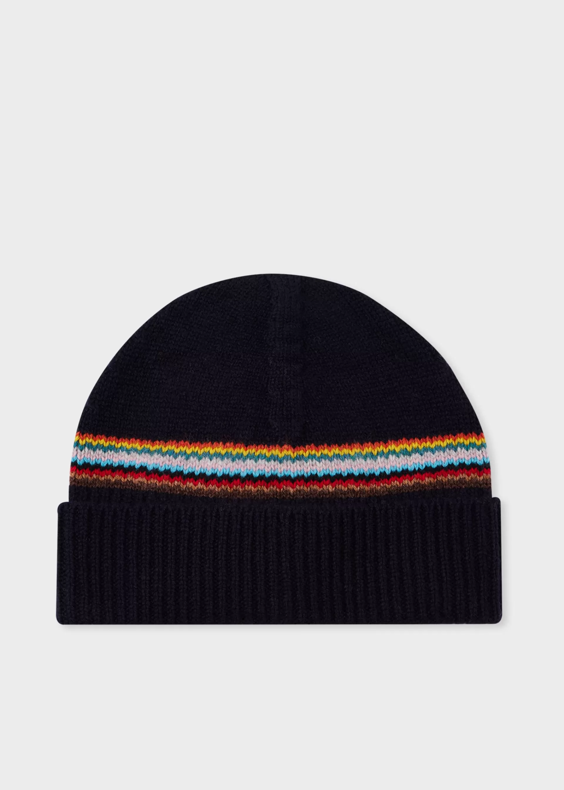 Navy 'Signature Stripe' Block Beanie & Navy and Blue Block Stripe Scarf Gift Set>Paul Smith Fashion
