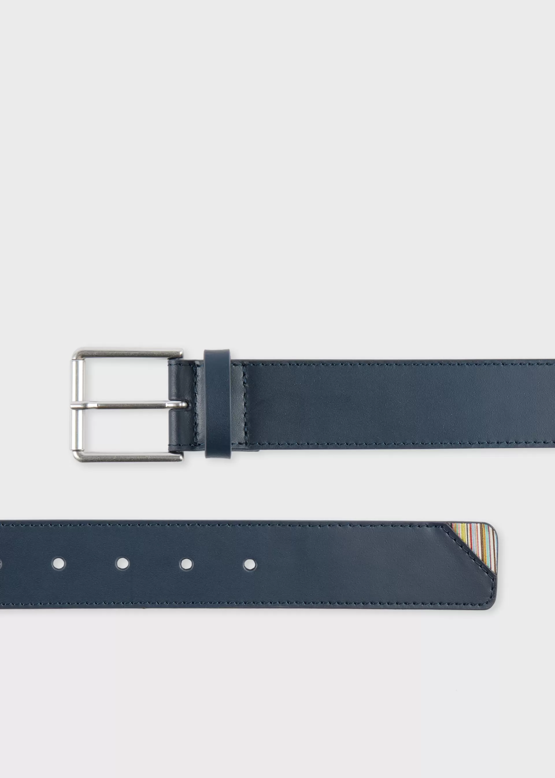 'Signature Stripe' Corner Leather Belt>Paul Smith Best