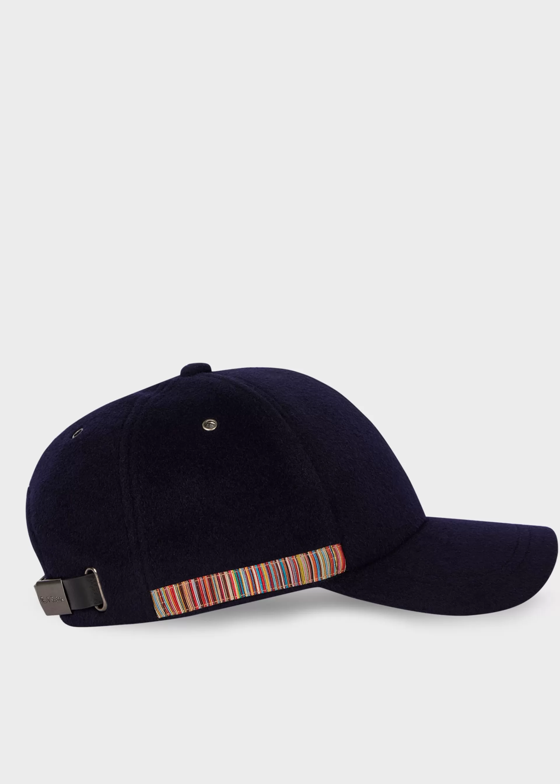 'Signature Stripe' Trim Wool Cap>Paul Smith Cheap