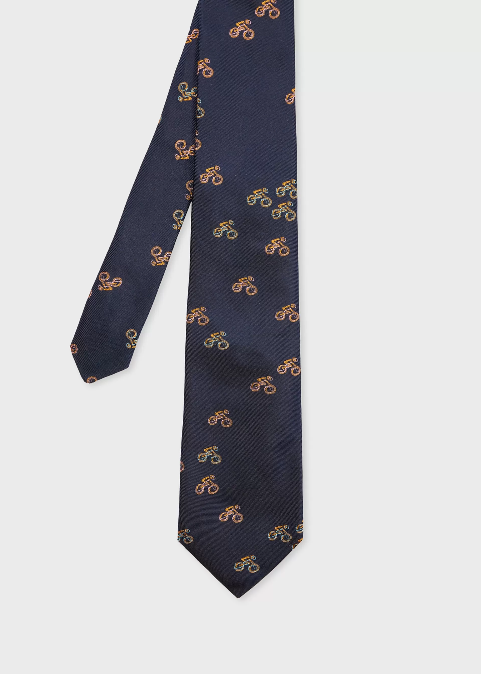 Silk 'Cyclist Sketch' Tie>Paul Smith Cheap