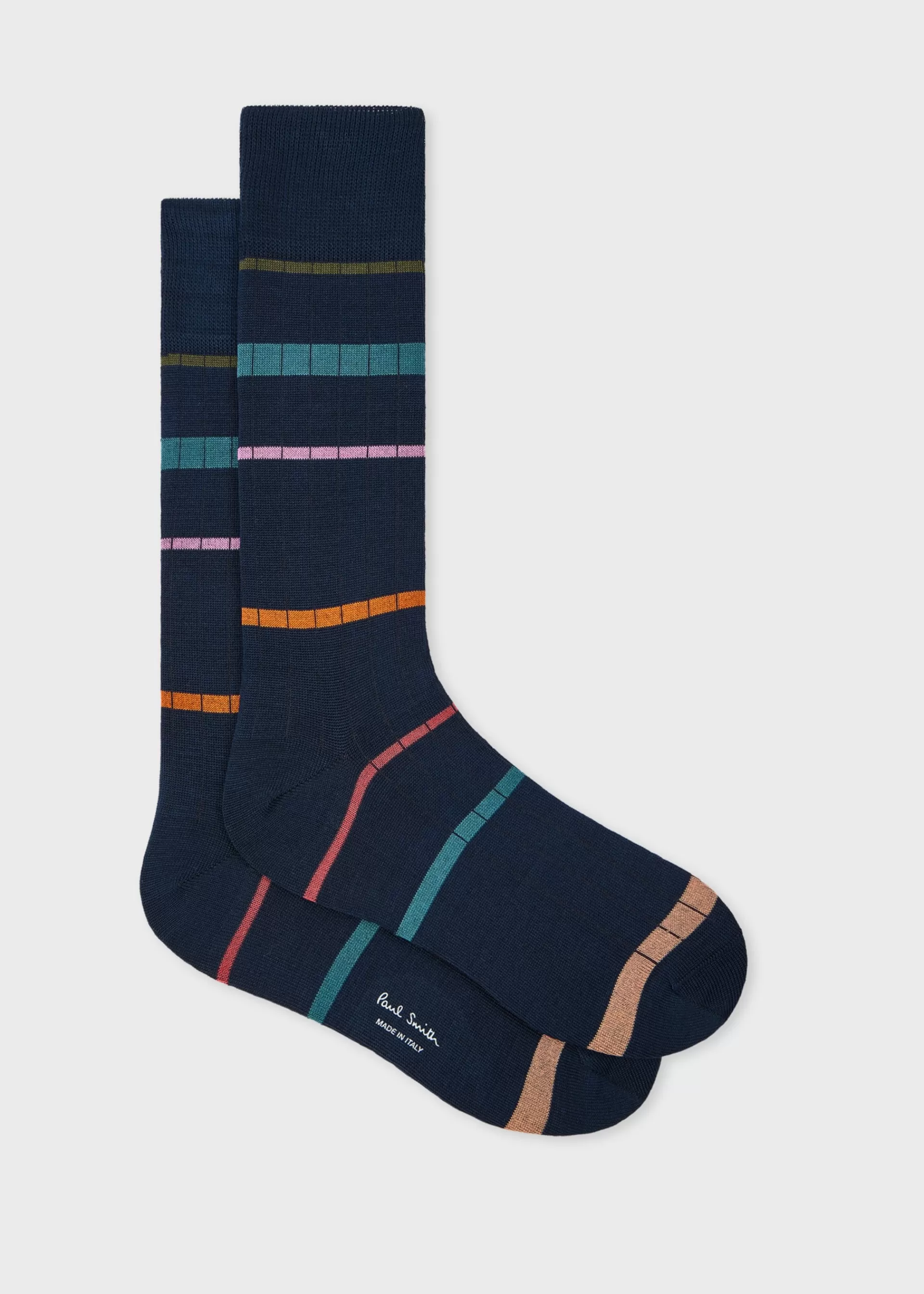 Spaced Stripe Ribbed Socks>Paul Smith Discount
