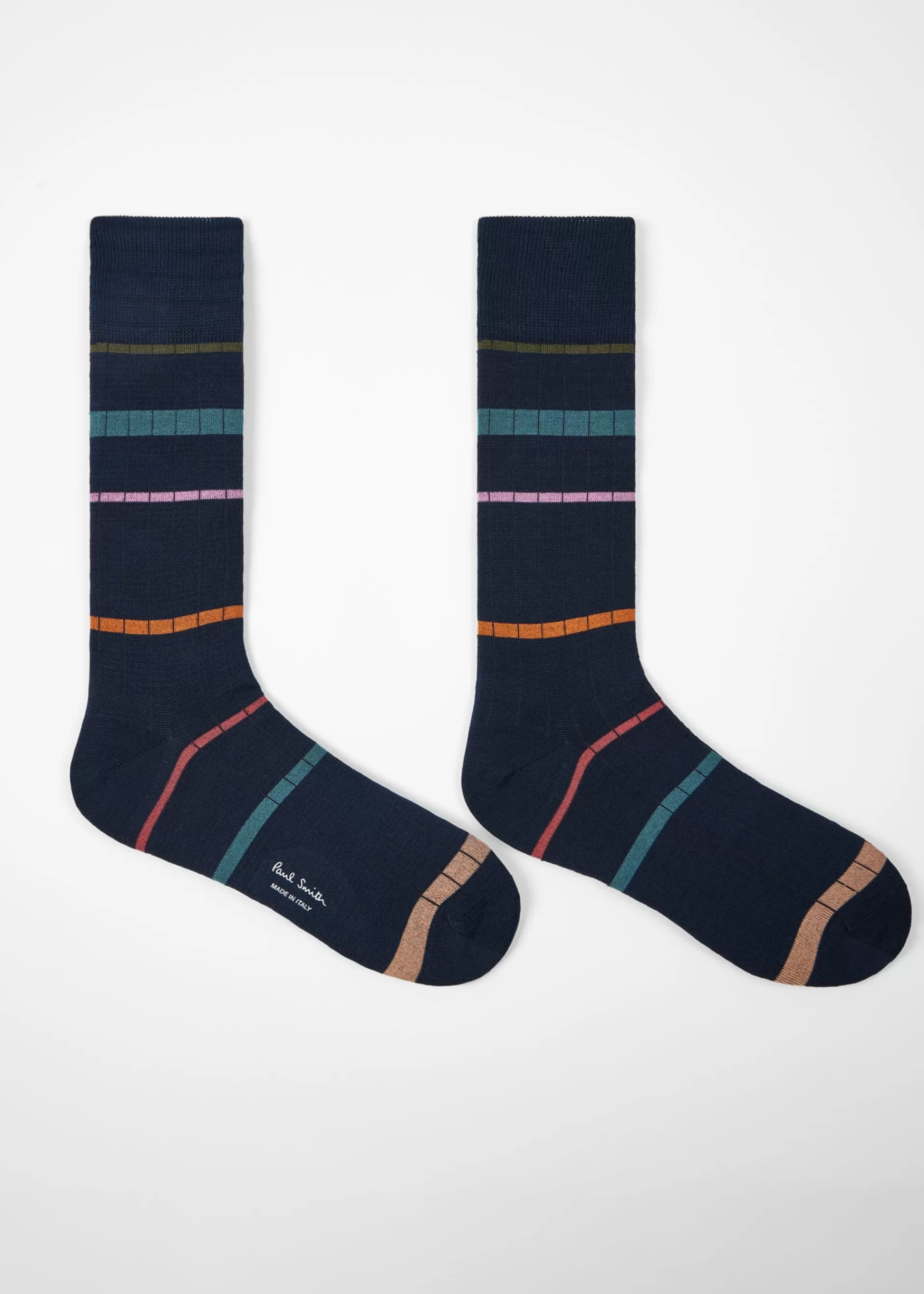 Spaced Stripe Ribbed Socks>Paul Smith Discount