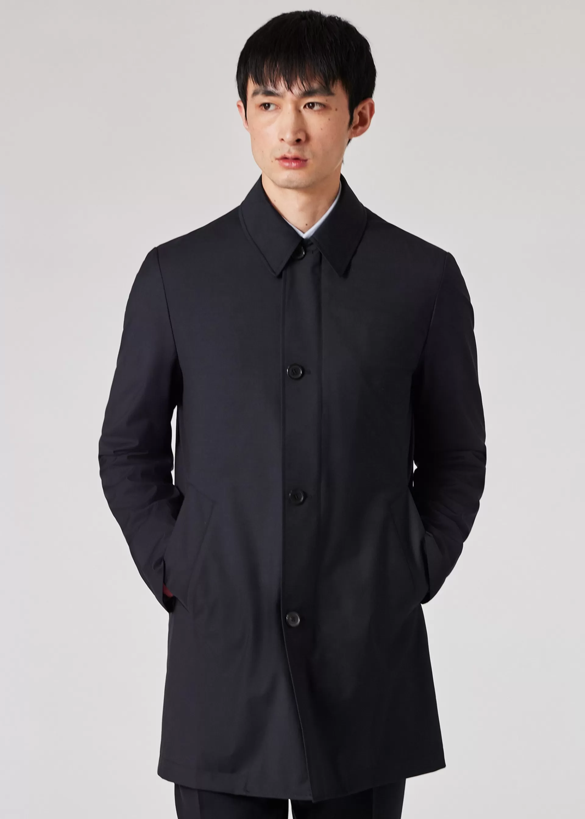 'Storm System' Wool Mac With Detachable Gilet>Paul Smith Best