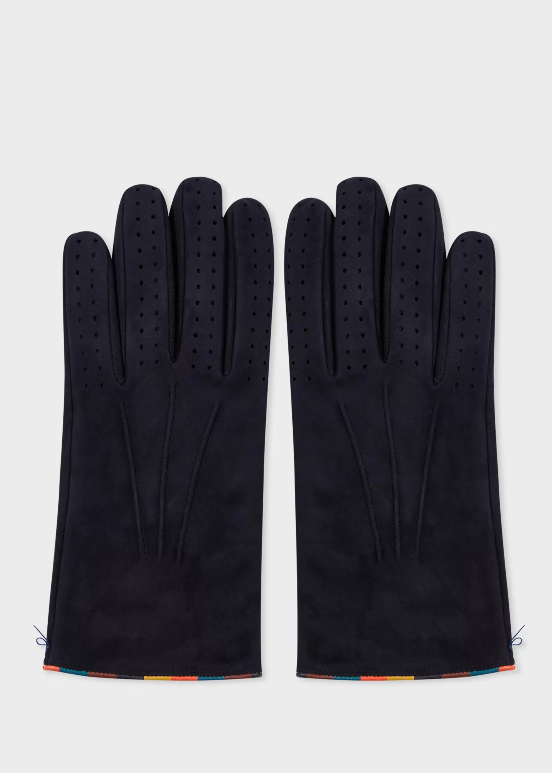 Suede 'Artist Stripe' Piping Gloves>Paul Smith Discount