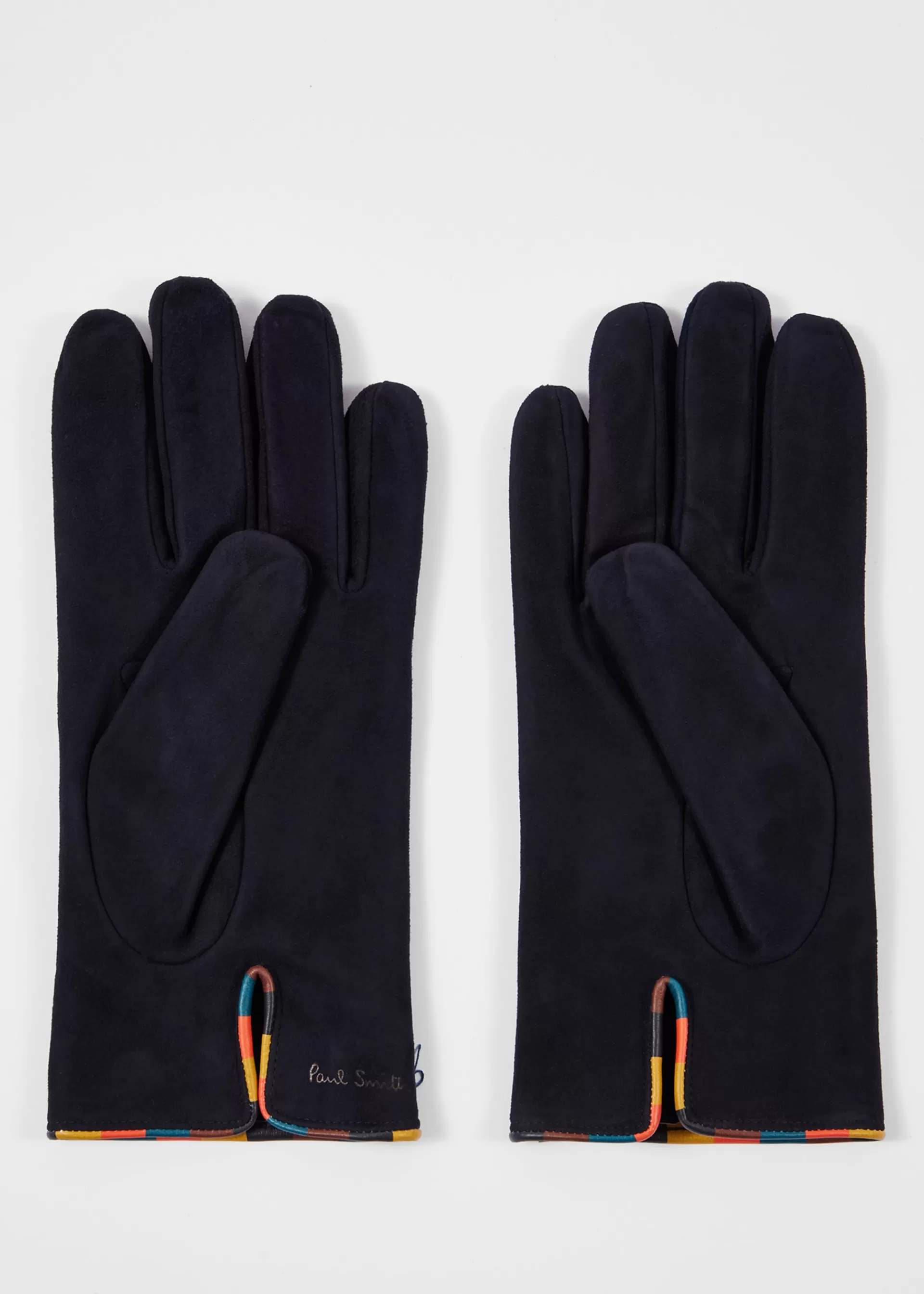 Suede 'Artist Stripe' Piping Gloves>Paul Smith Discount