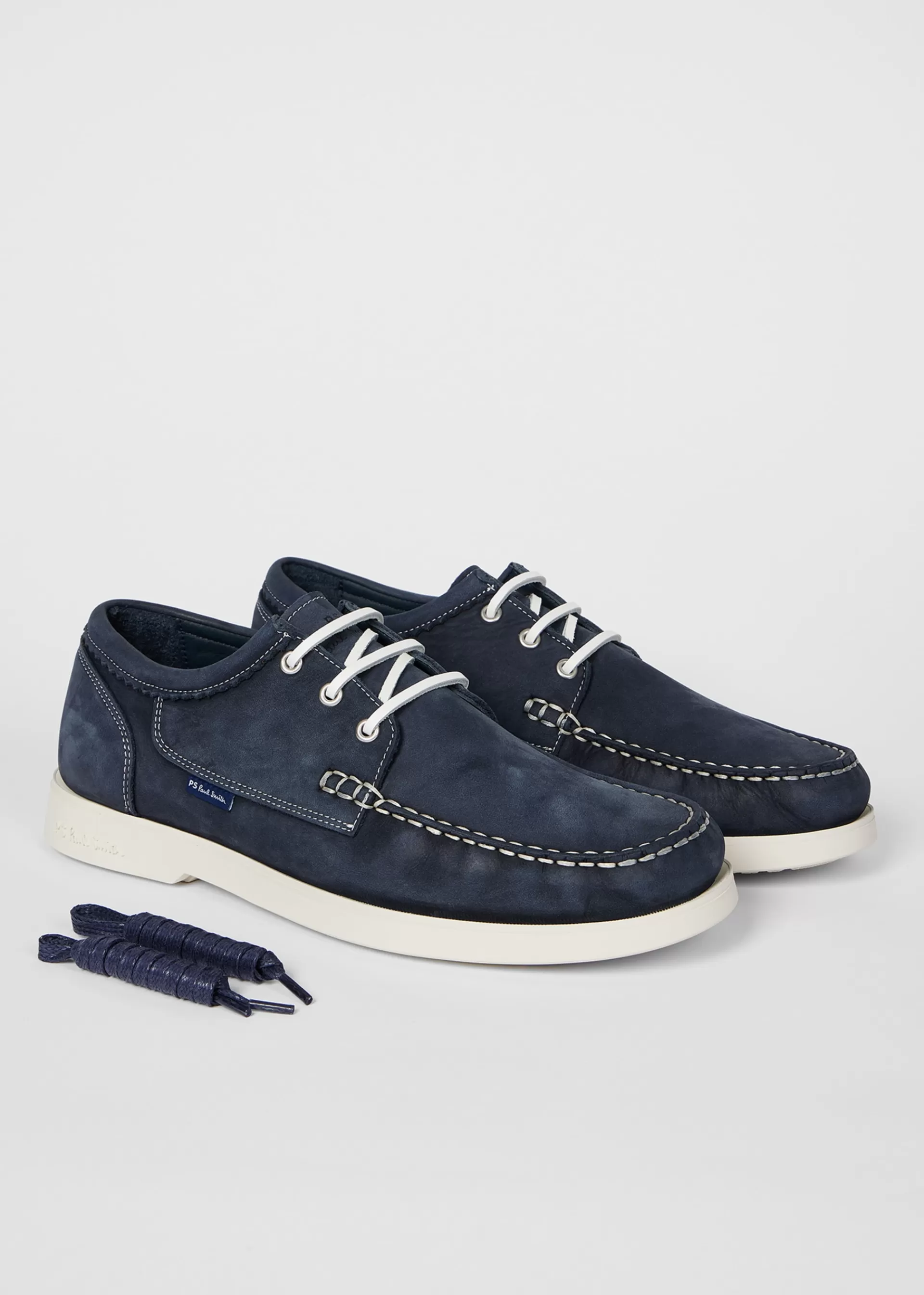 Suede 'Pebble' Boat Shoes>Paul Smith Online