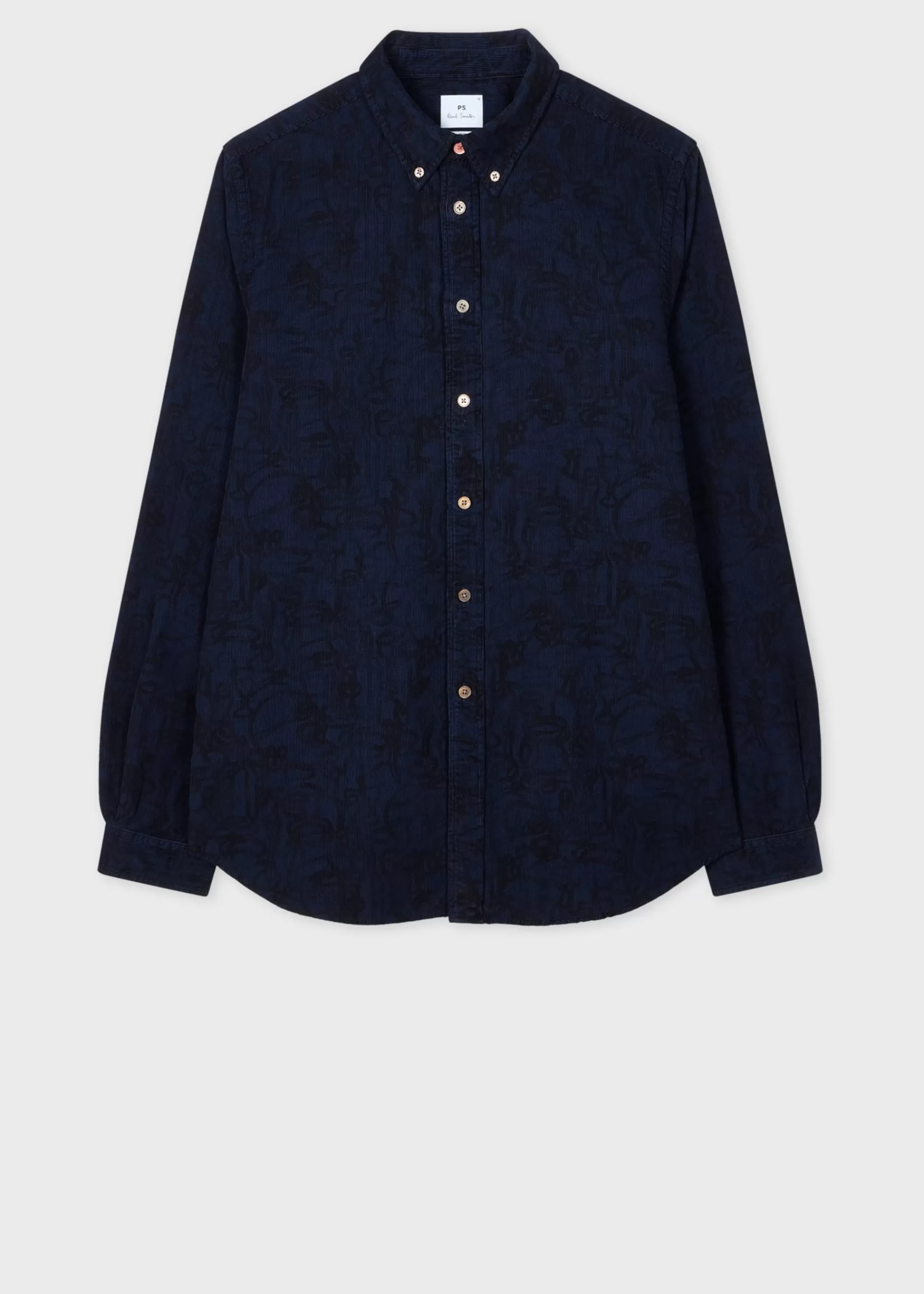 Tailored-Fit Printed Corduroy Shirt>Paul Smith Cheap