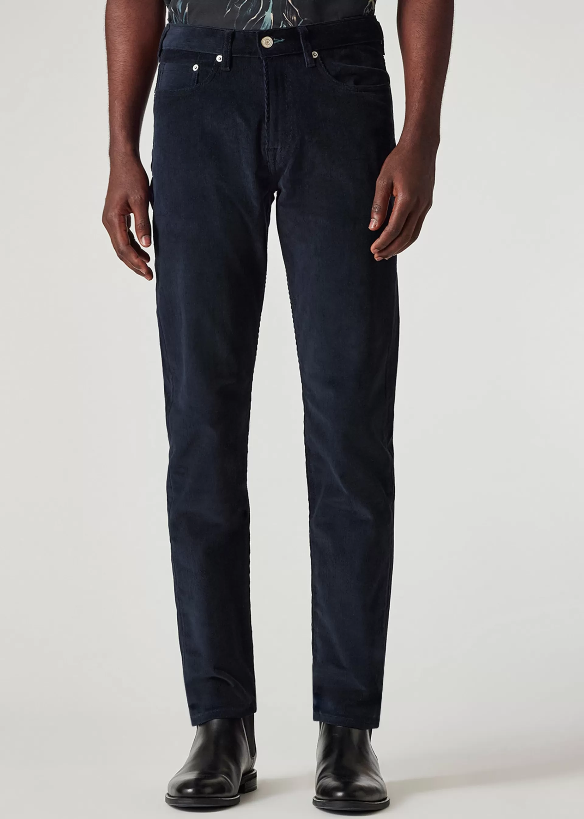 Tapered-Fit Organic Cotton Corduroy Trousers>Paul Smith Clearance