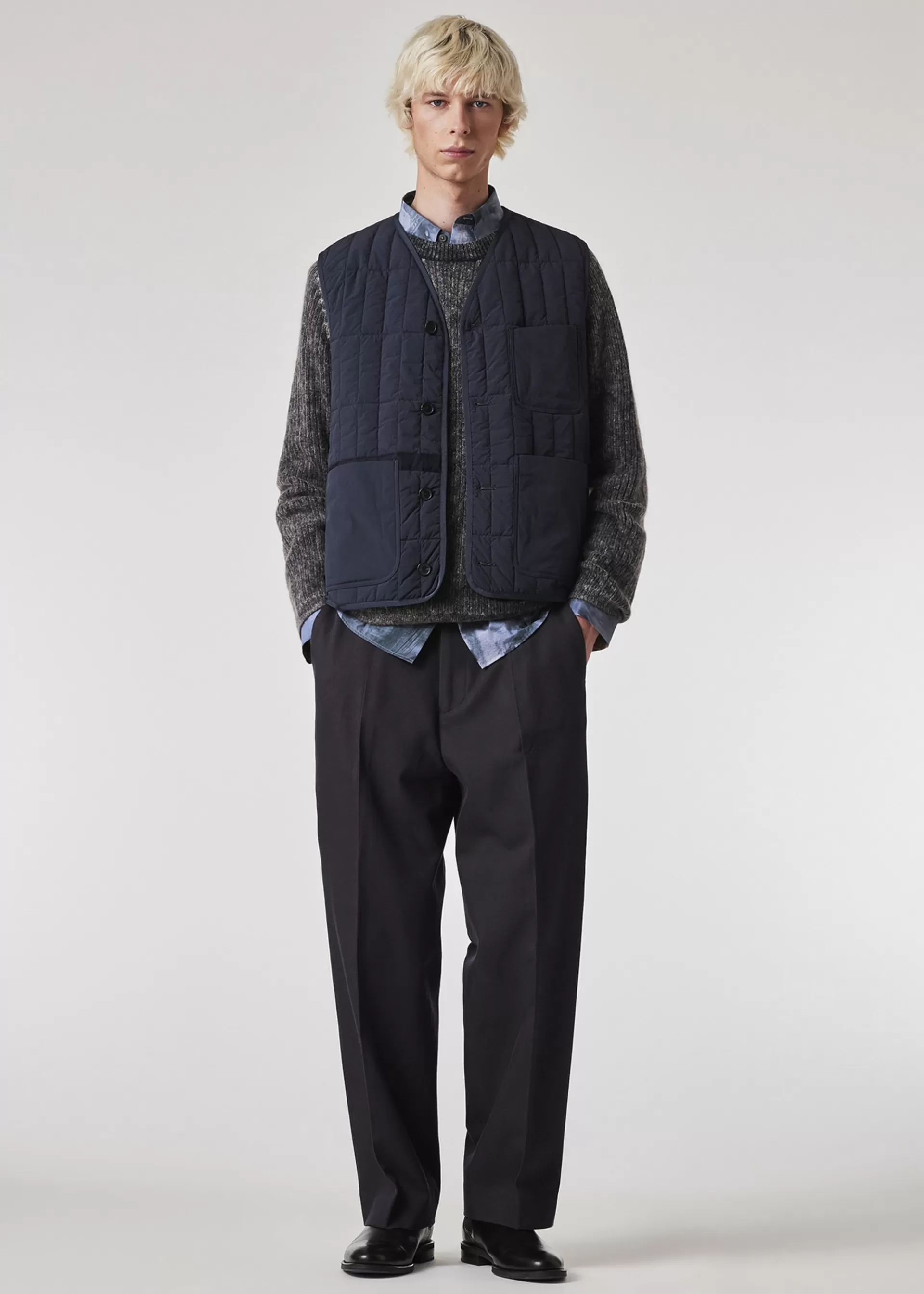 Textured Nylon Quilted Gilet>Paul Smith Clearance