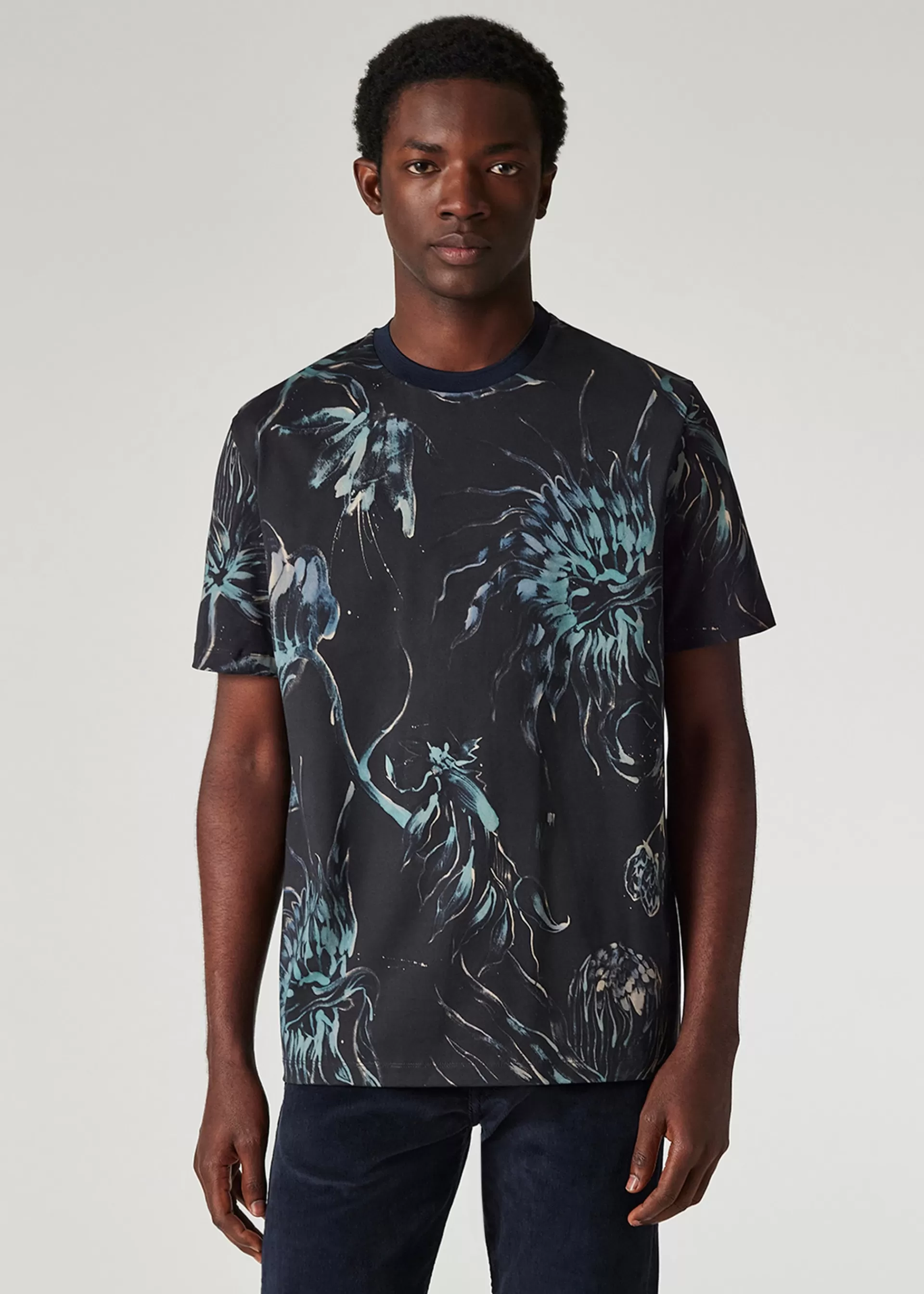 'Thistleberry' Print T-Shirt>Paul Smith Discount