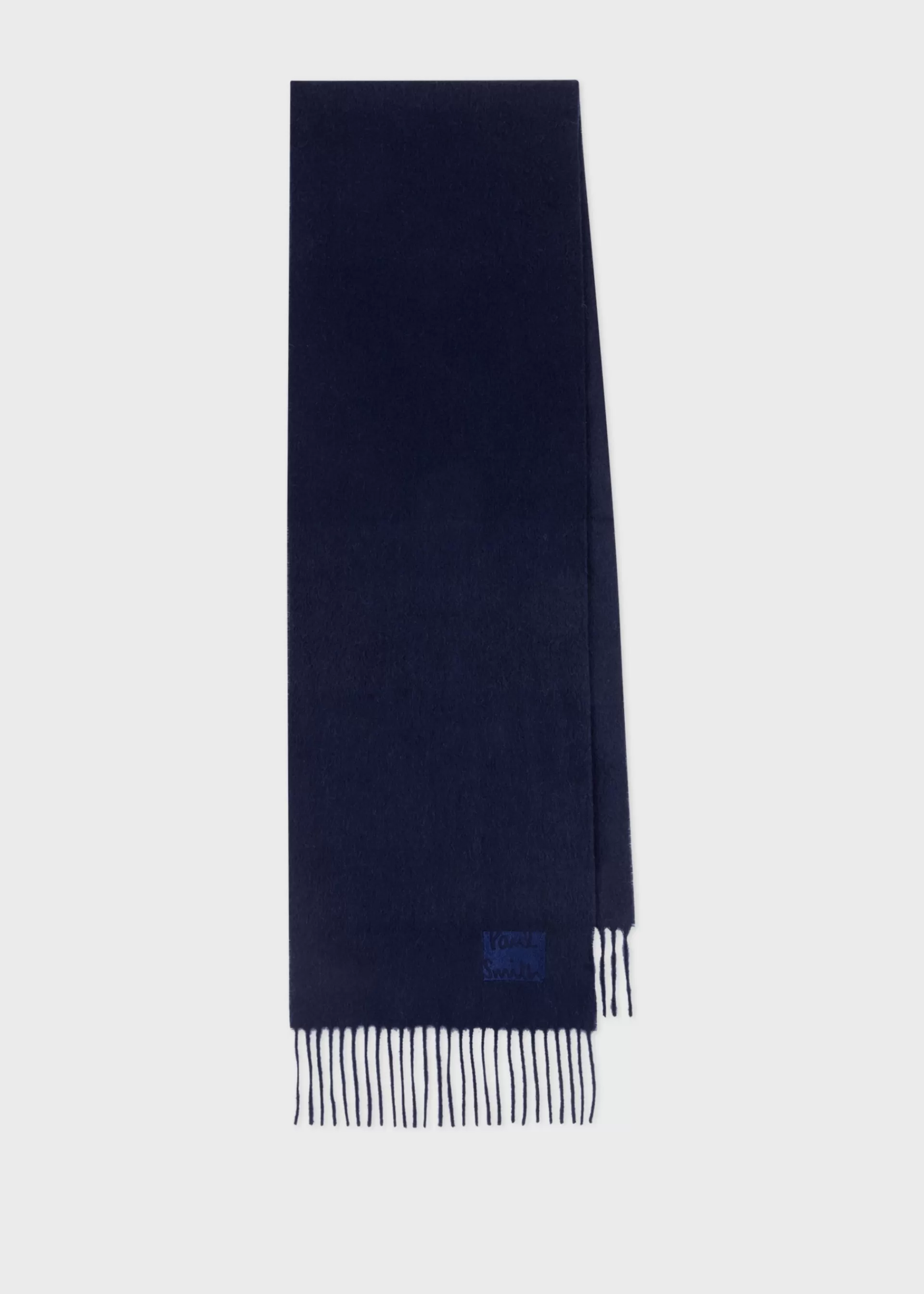 Tonal Embroidered Logo Cashmere Scarf>Paul Smith Flash Sale