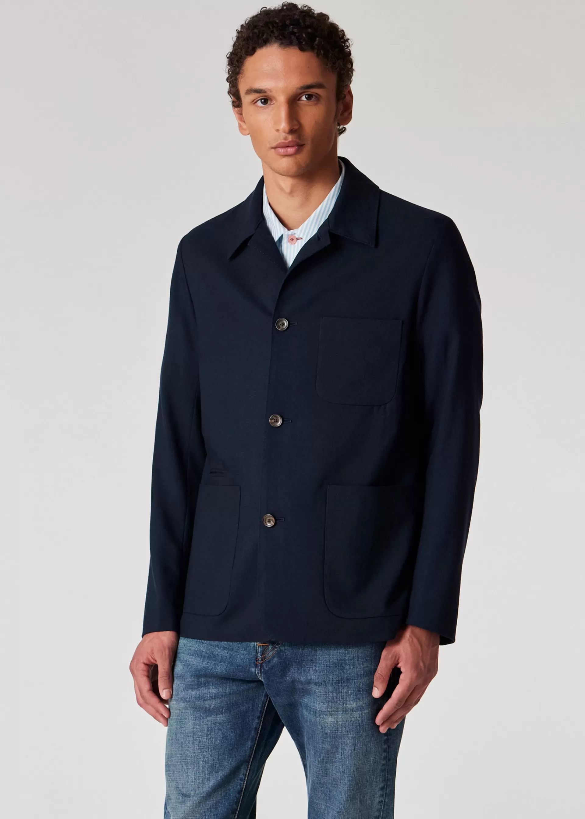 Two-Ply Hopsack Work Jacket>Paul Smith Discount