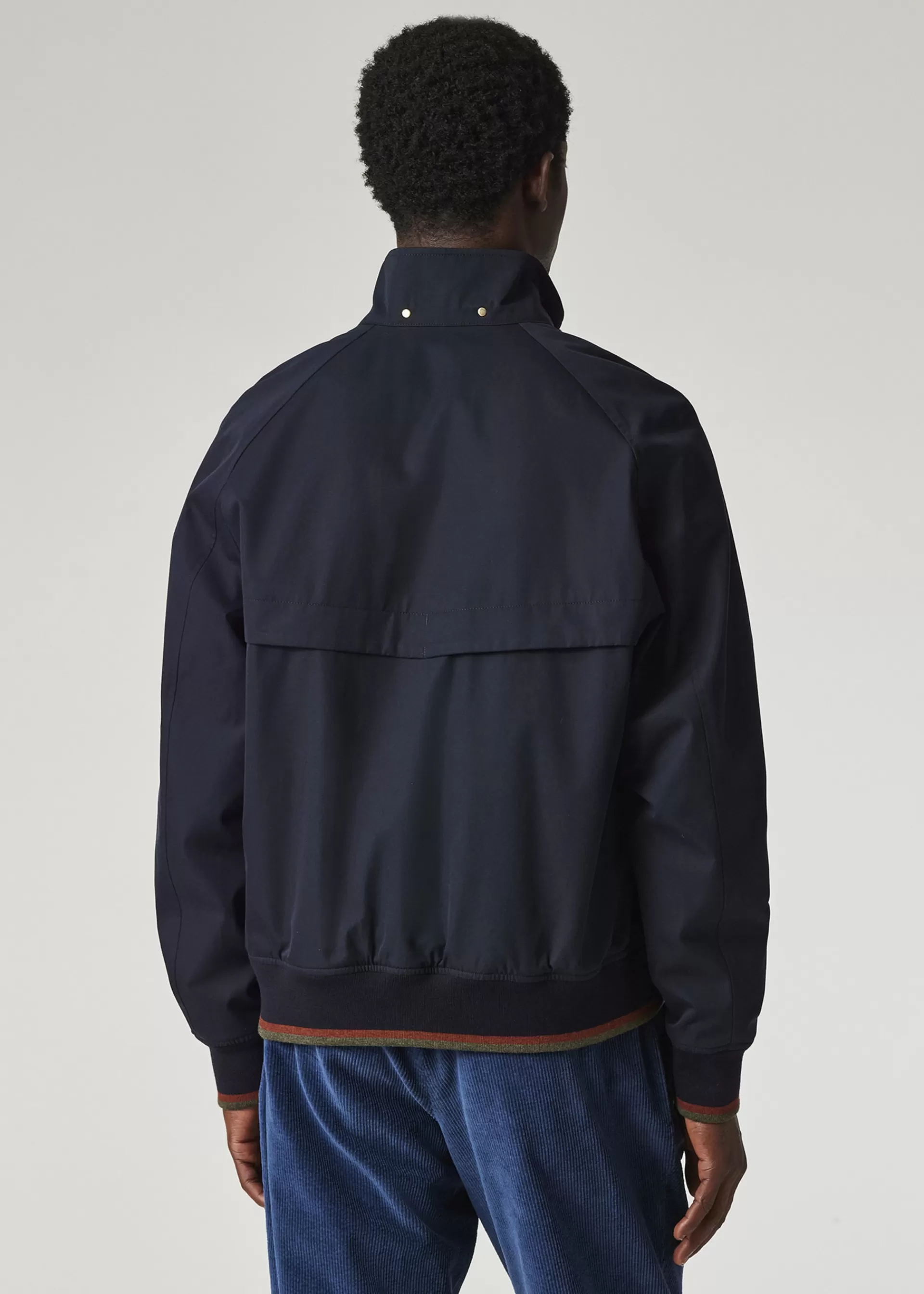 Water Resistant Cotton-Twill Harrington Jacket>Paul Smith Hot