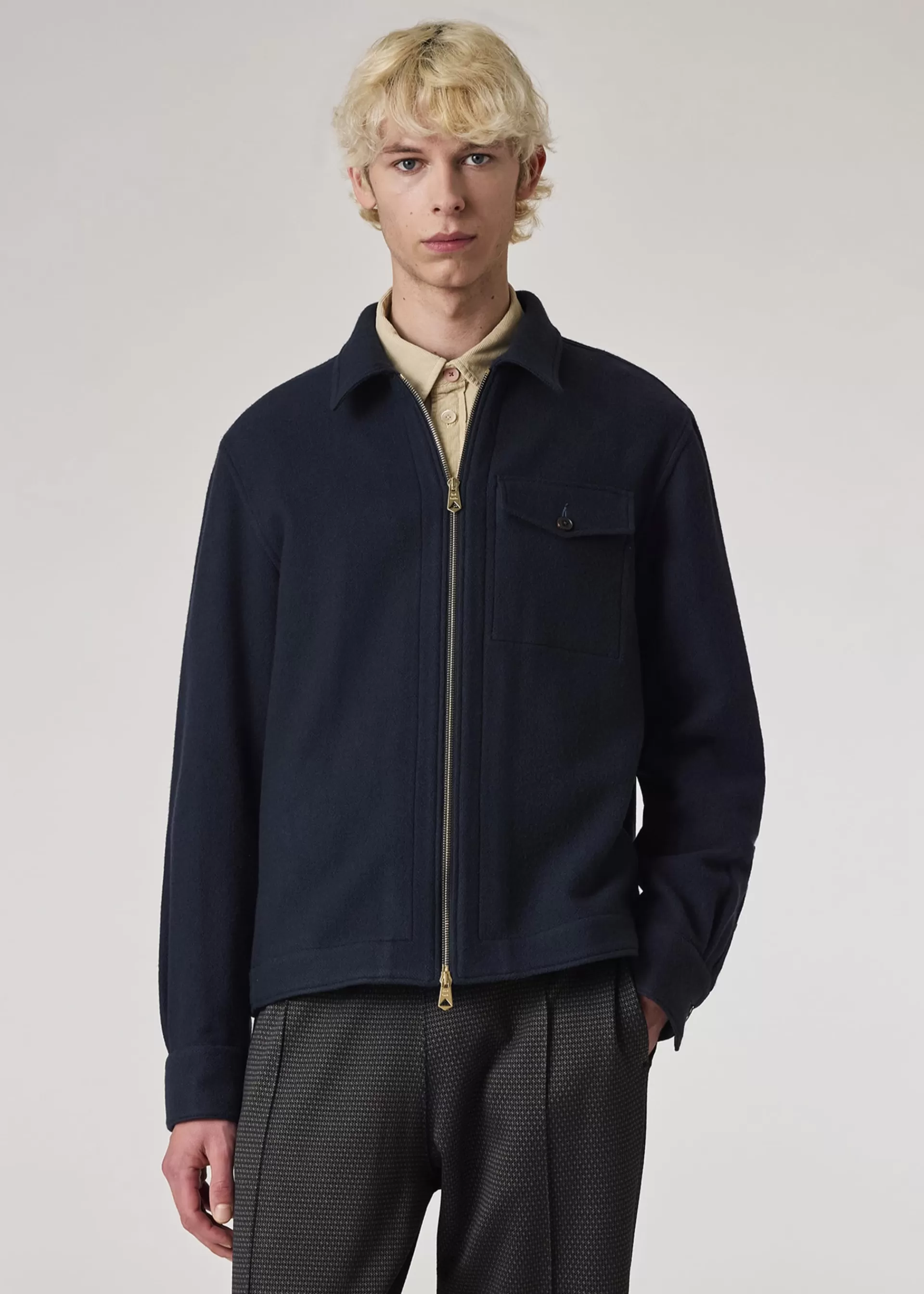 Wool Zip-Front Jacket>Paul Smith Clearance