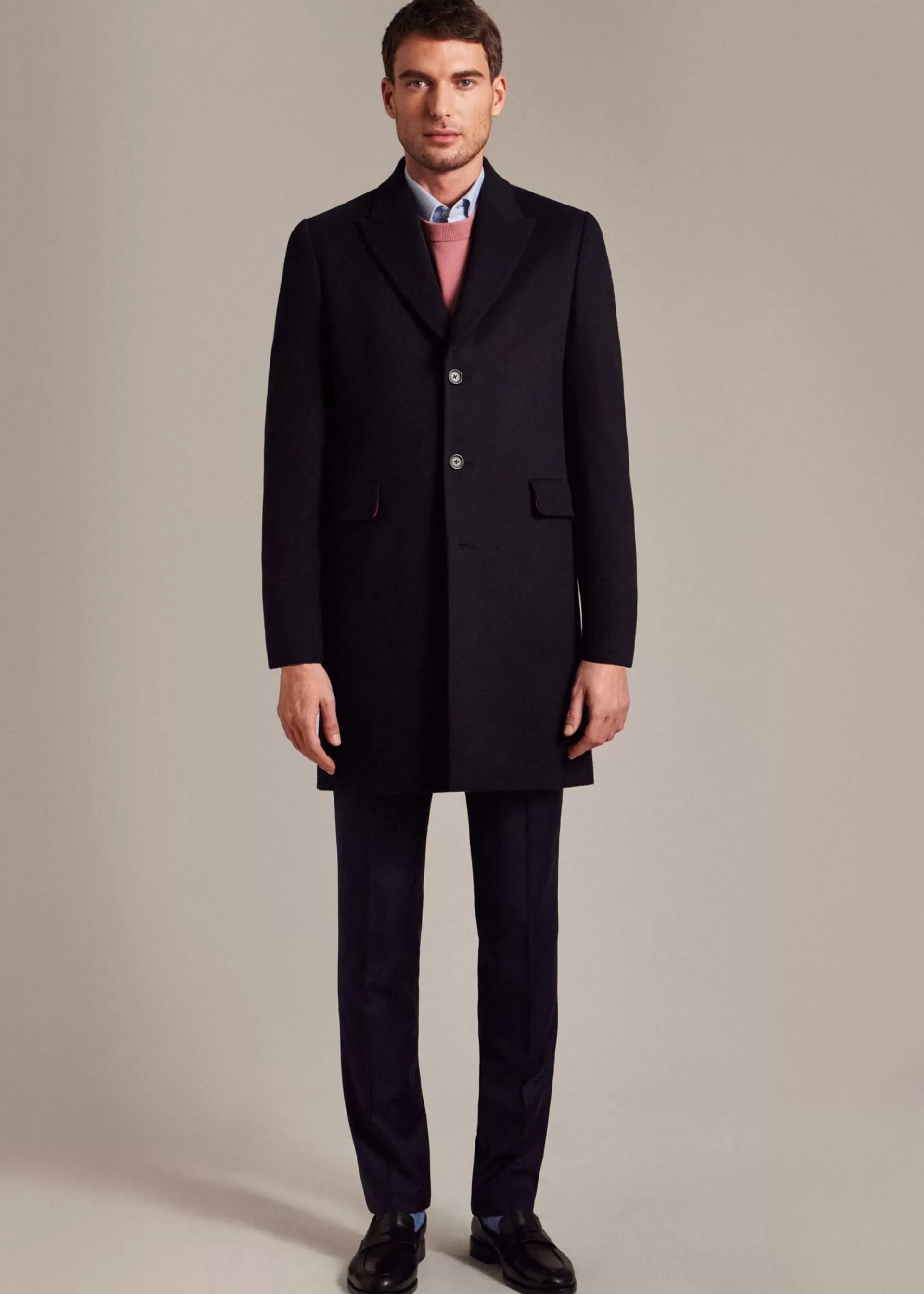 Wool-Cashmere Epsom Coat>Paul Smith Discount