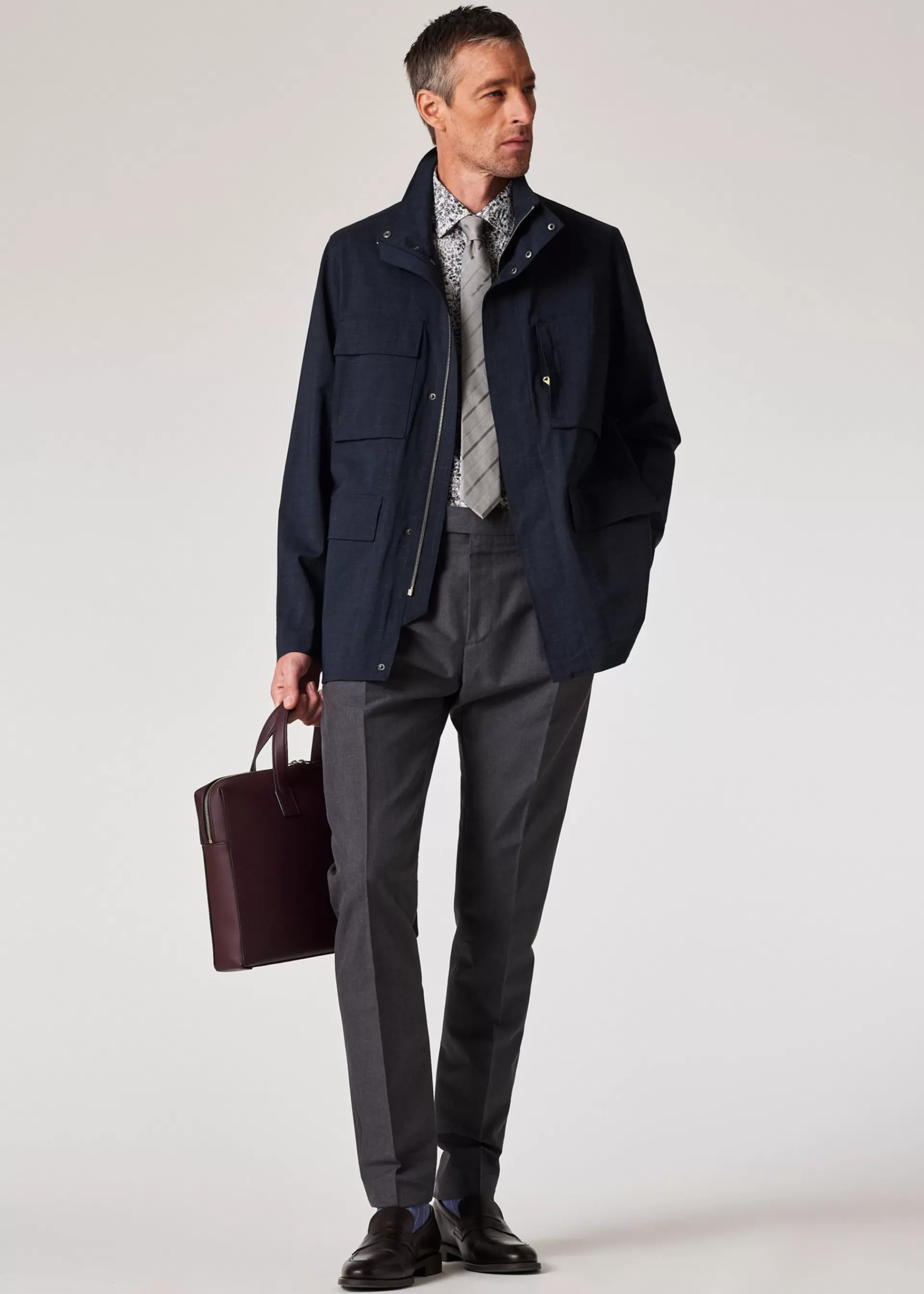Wool-Linen Water-Resistant Field Jacket>Paul Smith Store