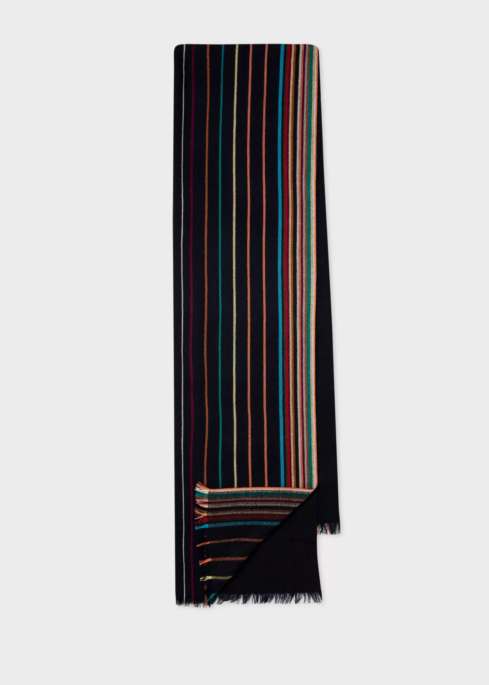 Wool-Silk 'Signature Stripe' Scarf>Paul Smith Best