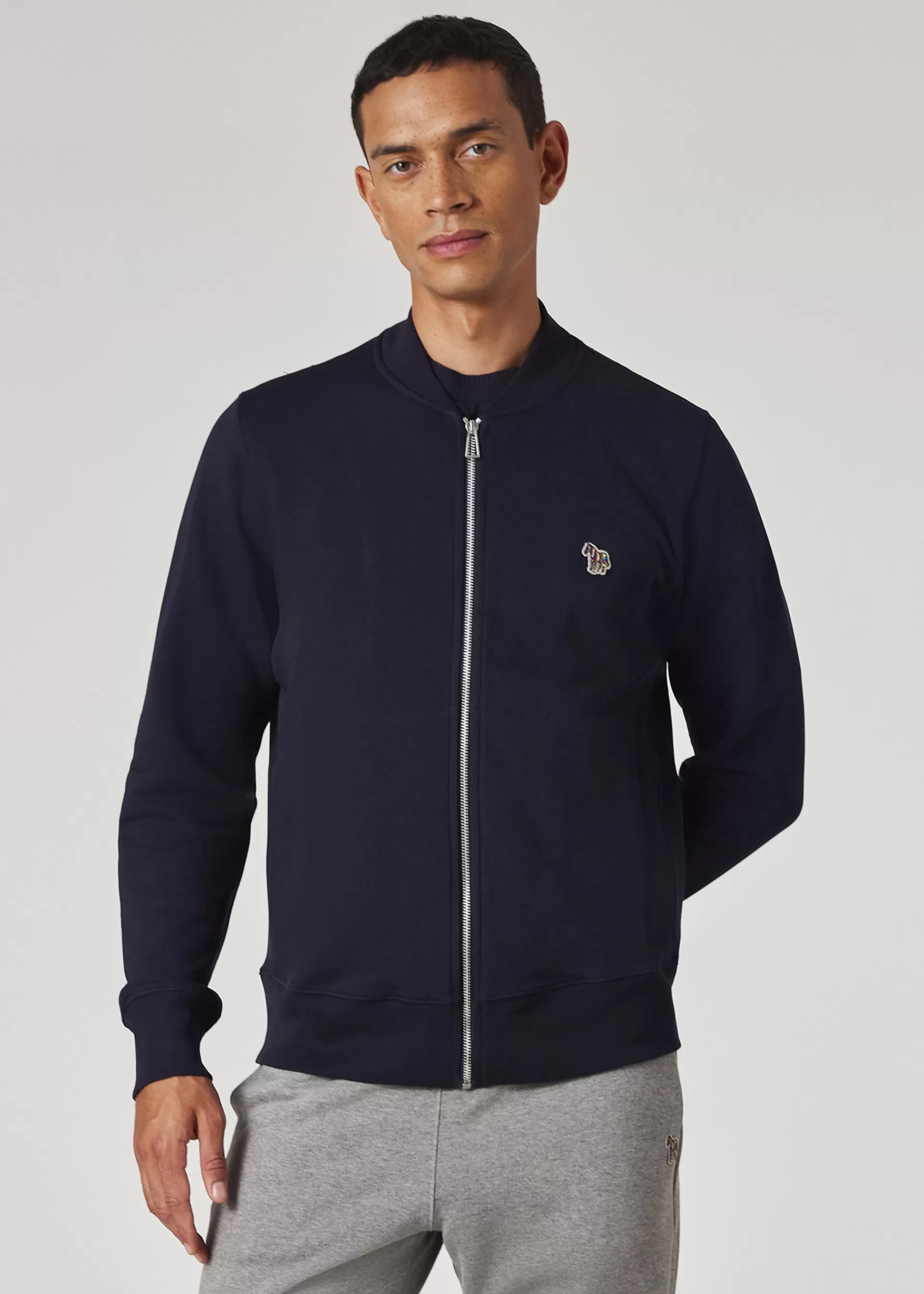 Zebra Logo Cotton Bomber Jacket>Paul Smith Best