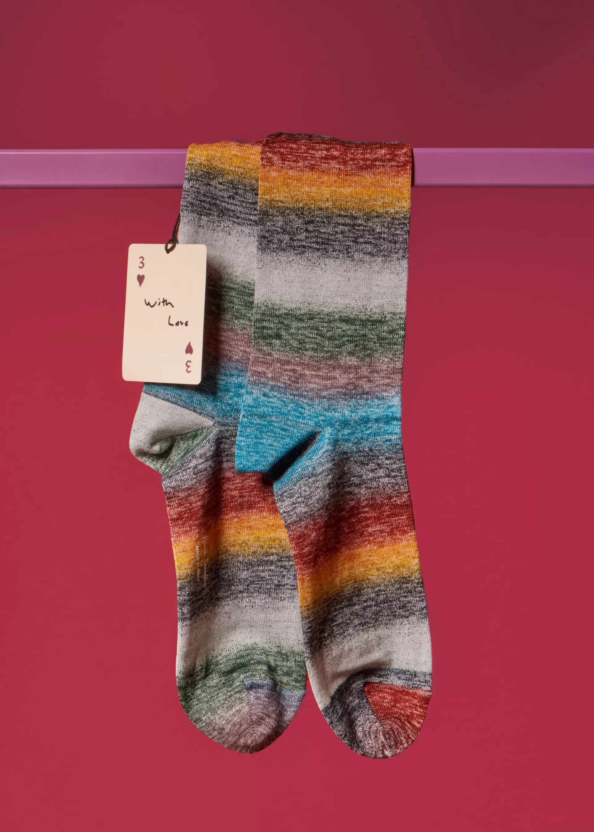 Ombre 'Signature Stripe' Socks>Paul Smith Flash Sale