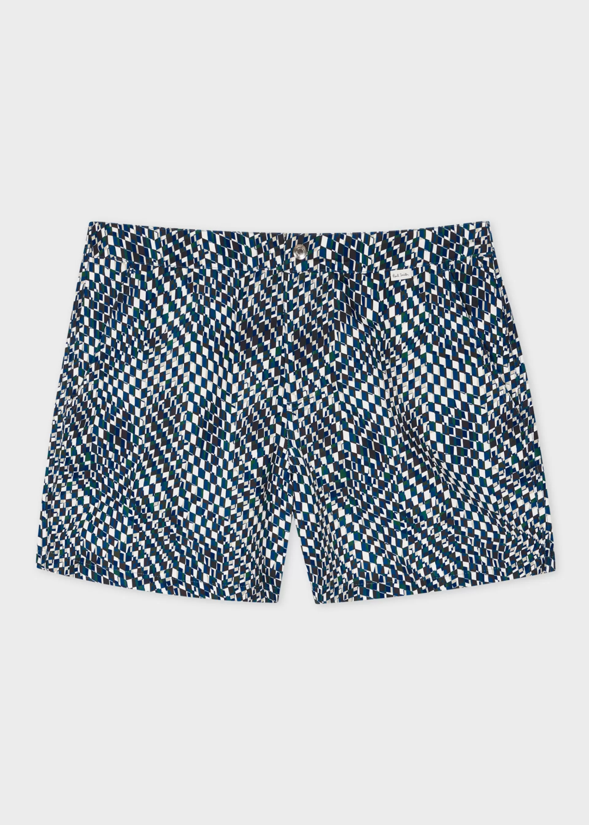 Optic Geometric' Print Swim Shorts>Paul Smith Flash Sale