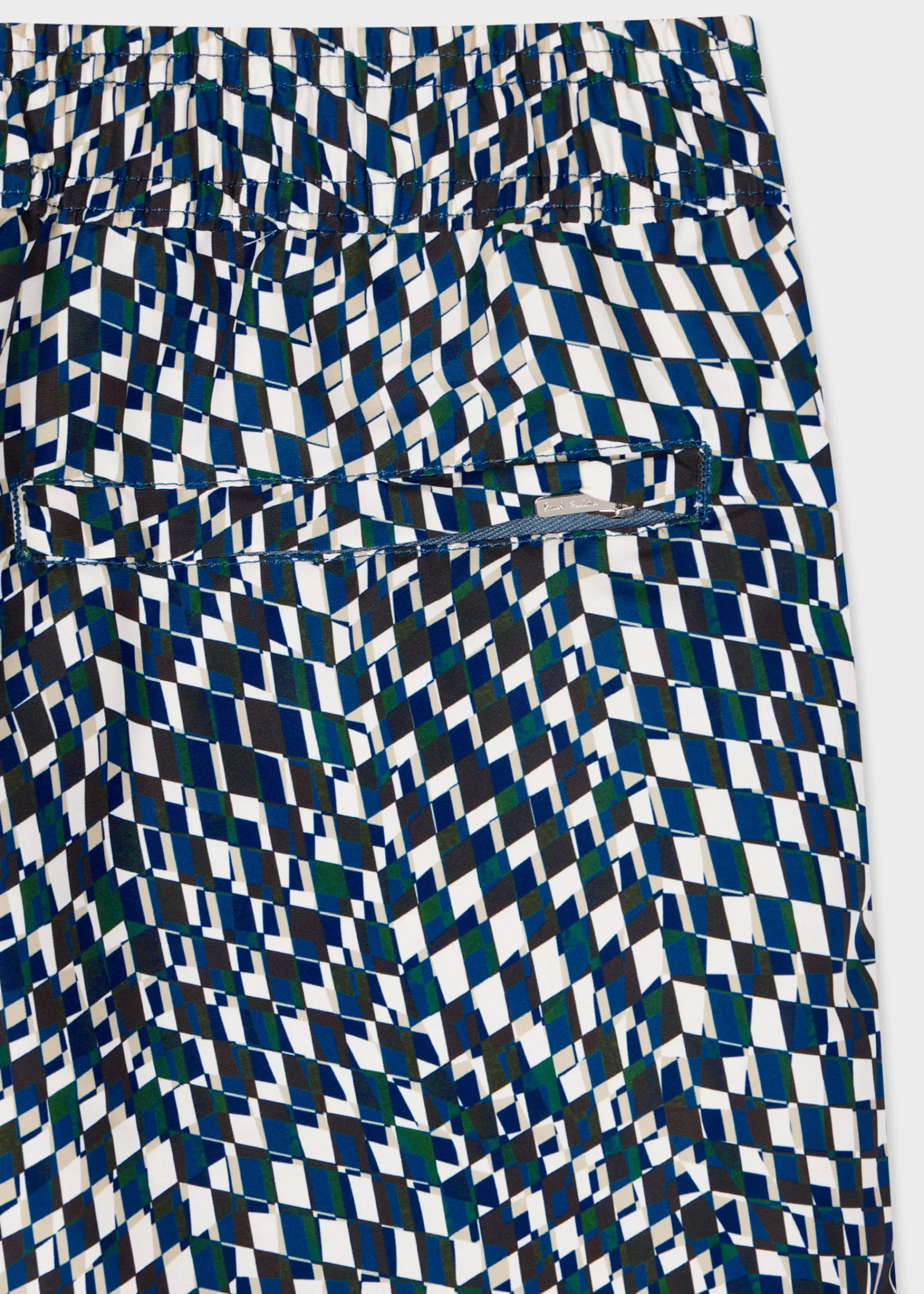 Optic Geometric' Print Swim Shorts>Paul Smith Flash Sale