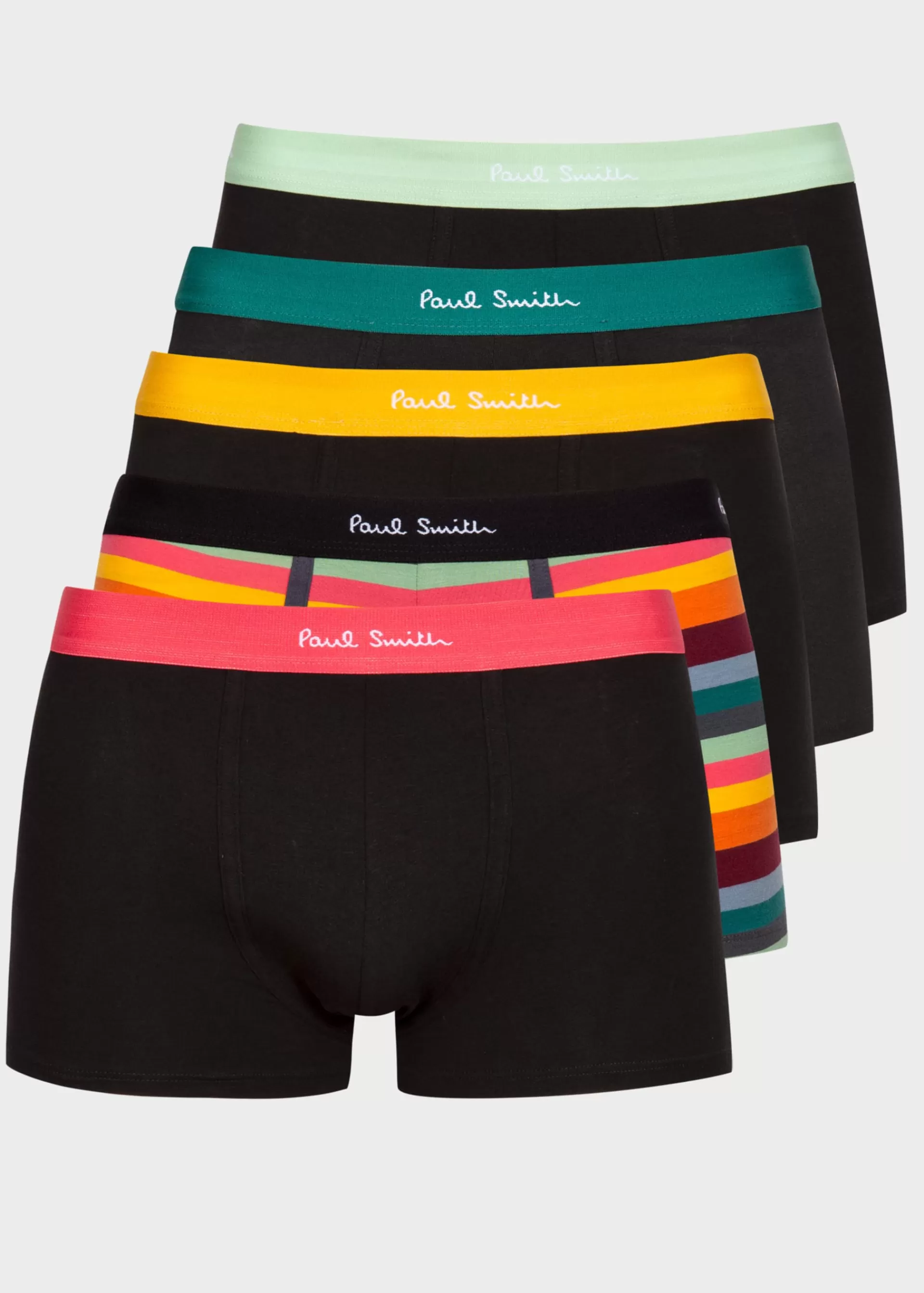 Organic Cotton 'Artist Stripe' Mixed Boxer Briefs Five Pack>Paul Smith Online