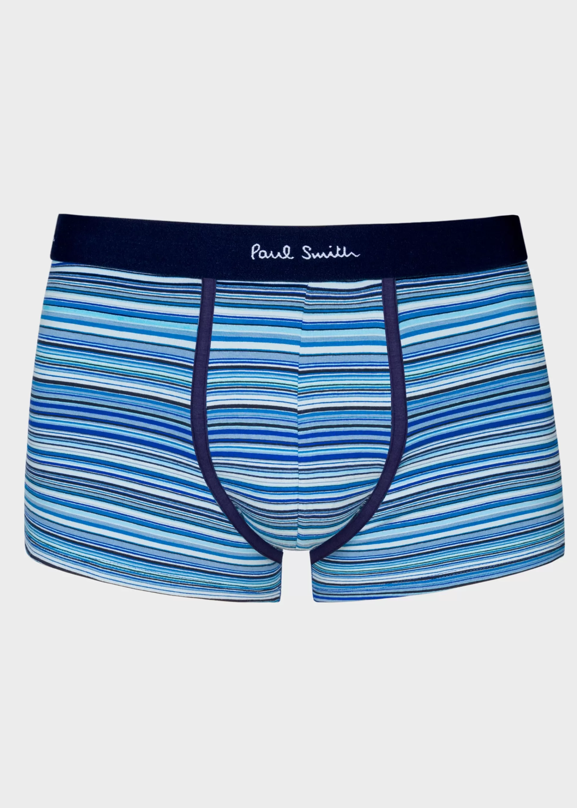Organic Cotton 'Signature Stripe' and Plain Boxer Briefs Five Pack>Paul Smith Online