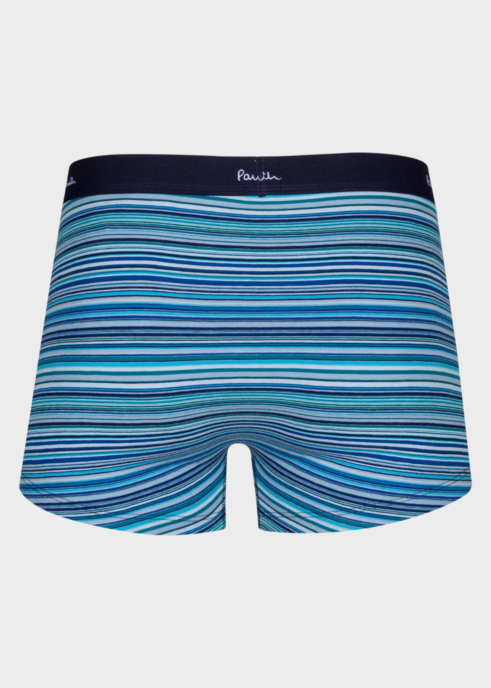 Organic Cotton 'Signature Stripe' and Plain Boxer Briefs Five Pack>Paul Smith Online
