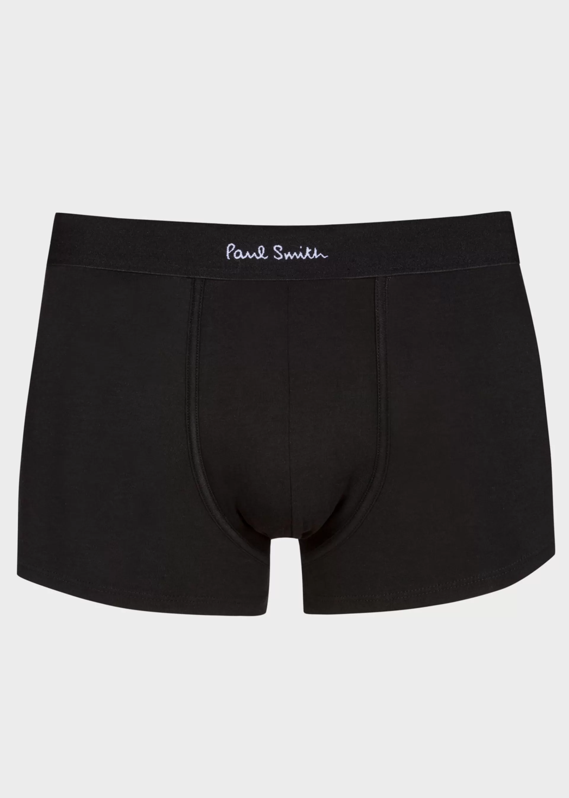 Organic Cotton 'Signature Stripe' and Plain Boxer Briefs Five Pack>Paul Smith Online