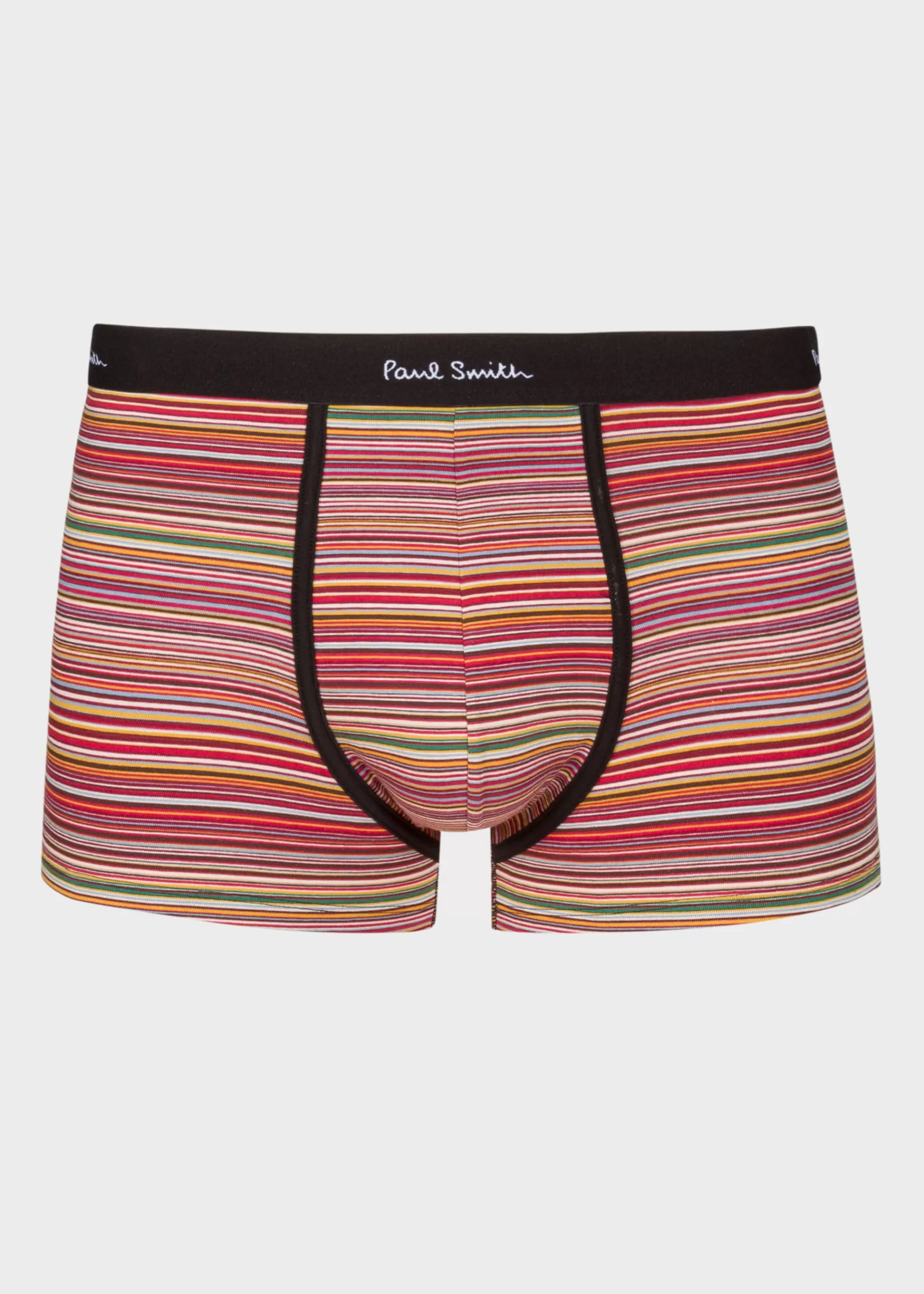 Organic Cotton 'Signature Stripe' and Plain Boxer Briefs Three Pack>Paul Smith Sale