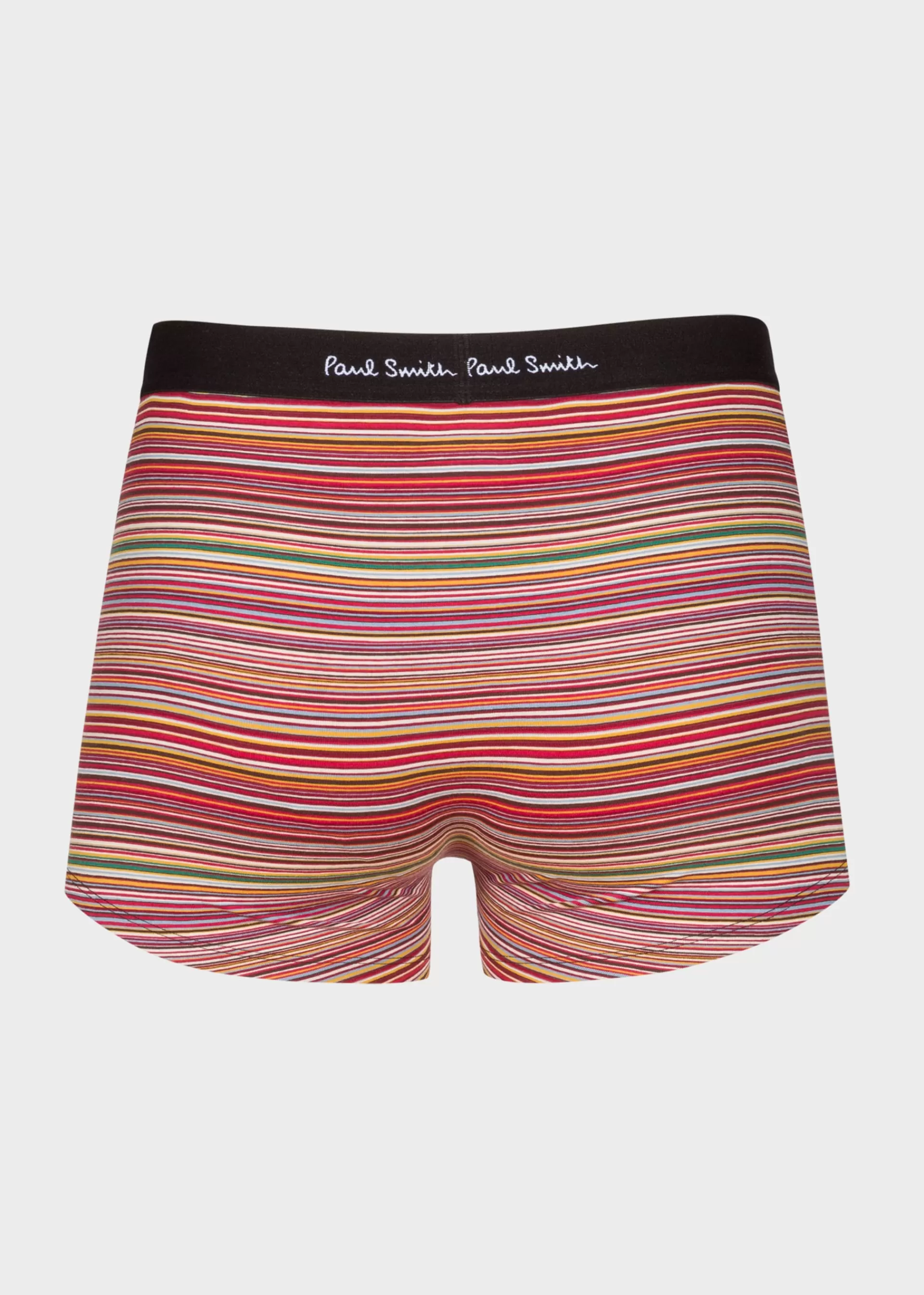 Organic Cotton 'Signature Stripe' and Plain Boxer Briefs Three Pack>Paul Smith Sale