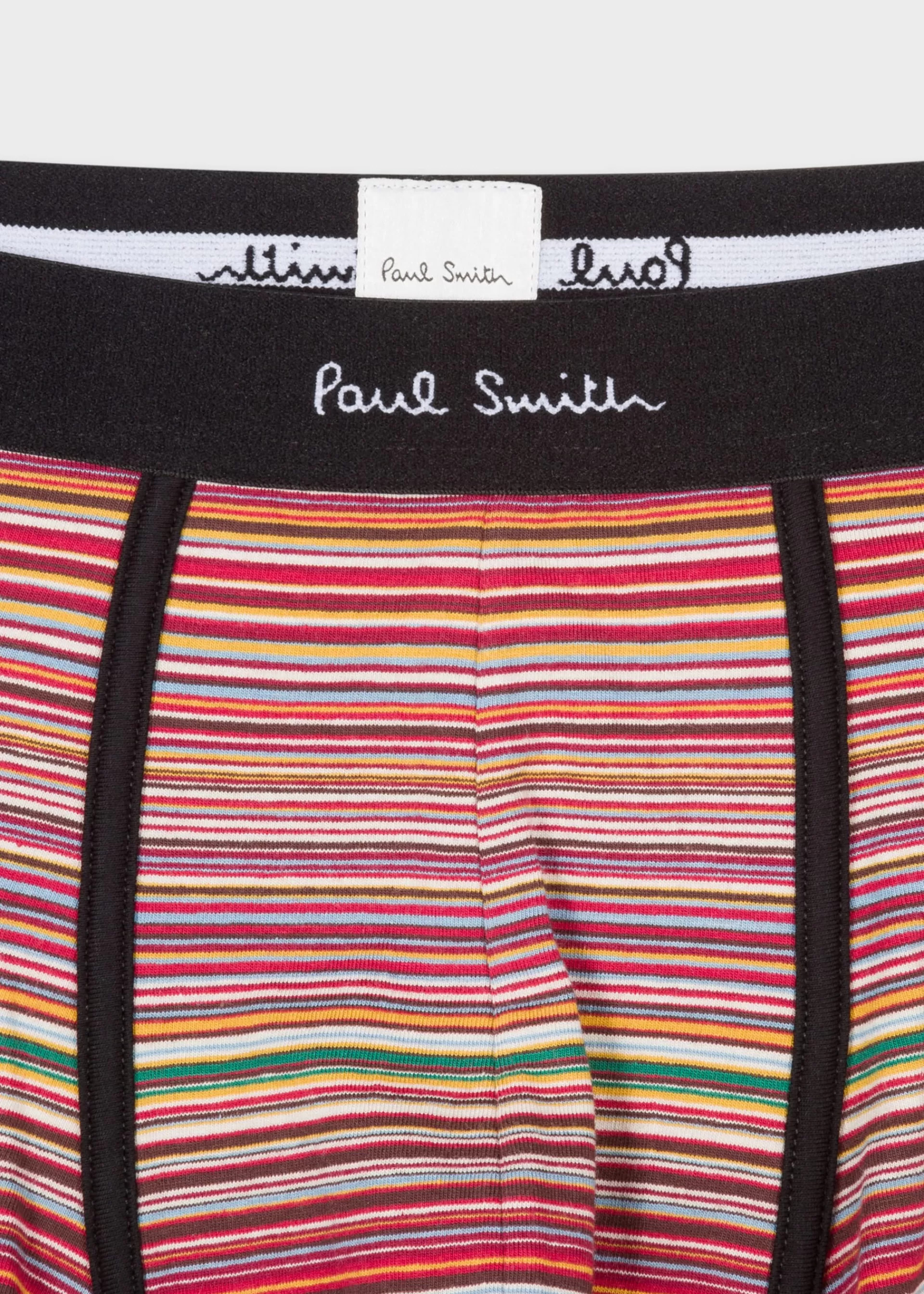 Organic Cotton 'Signature Stripe' and Plain Boxer Briefs Three Pack>Paul Smith Sale