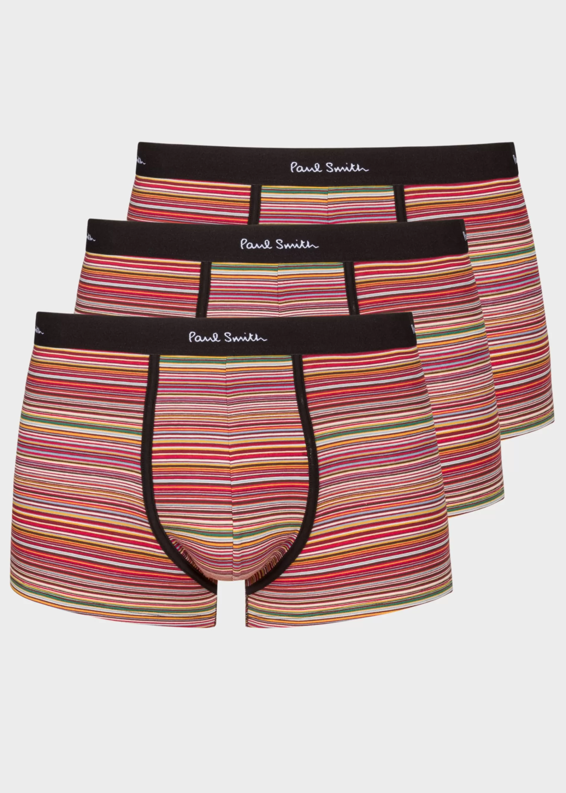 Organic-Cotton 'Signature Stripe' Low-Rise Boxer Briefs Three Pack>Paul Smith Discount