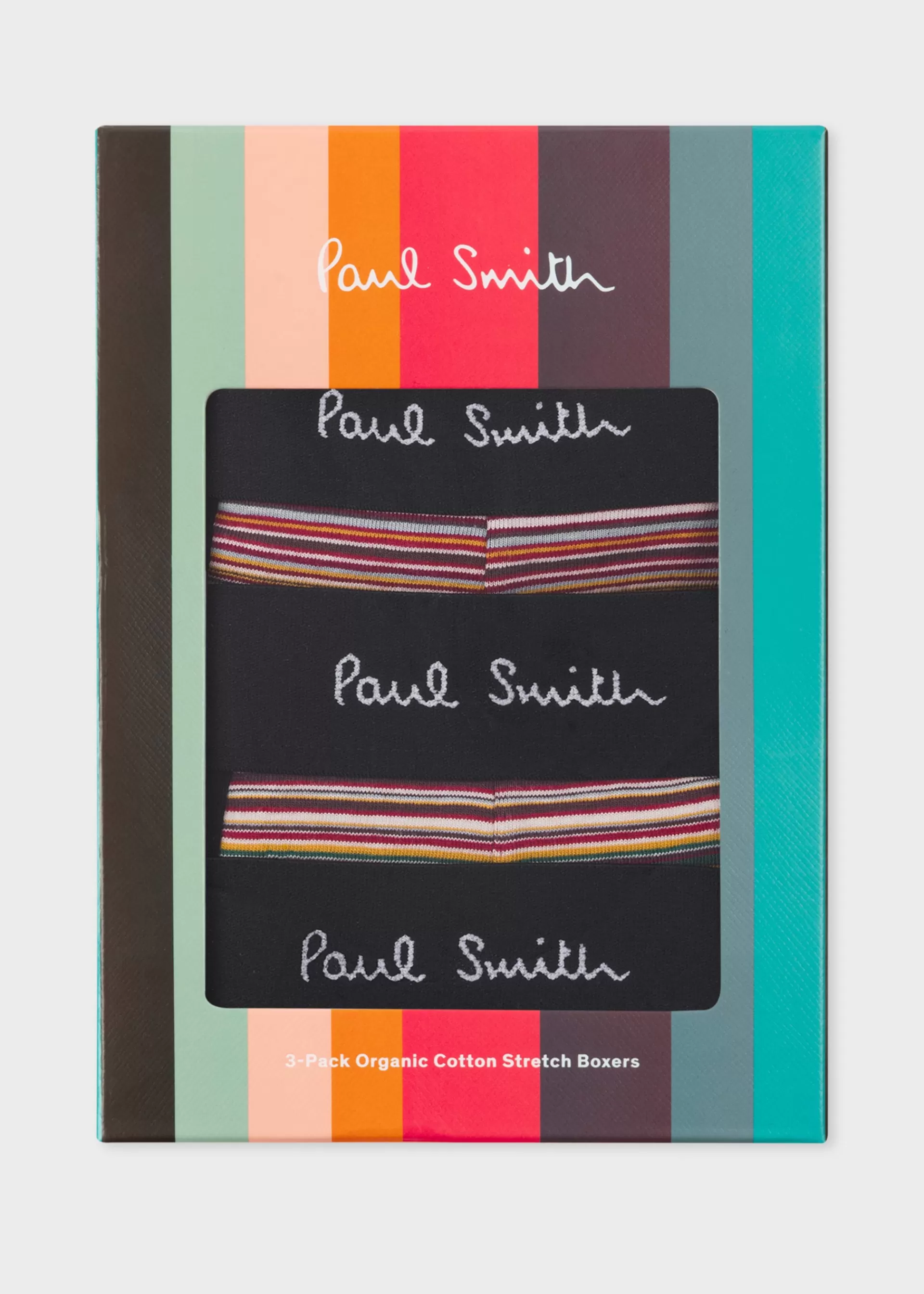 Organic-Cotton 'Signature Stripe' Low-Rise Boxer Briefs Three Pack>Paul Smith Discount