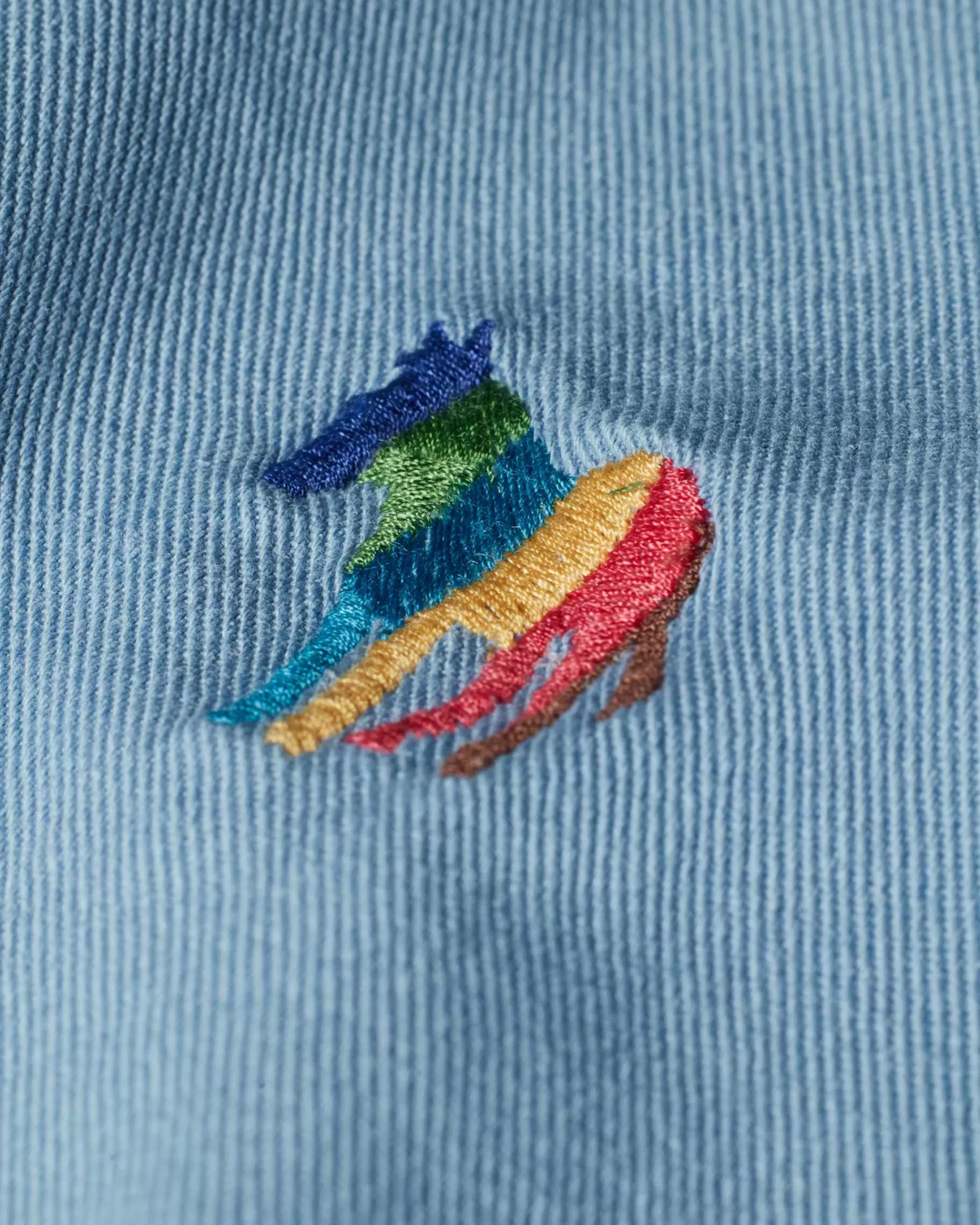 Pale Blue Organic Cotton Twill 'Broad Stripe Zebra' Shirt>Paul Smith Best Sale