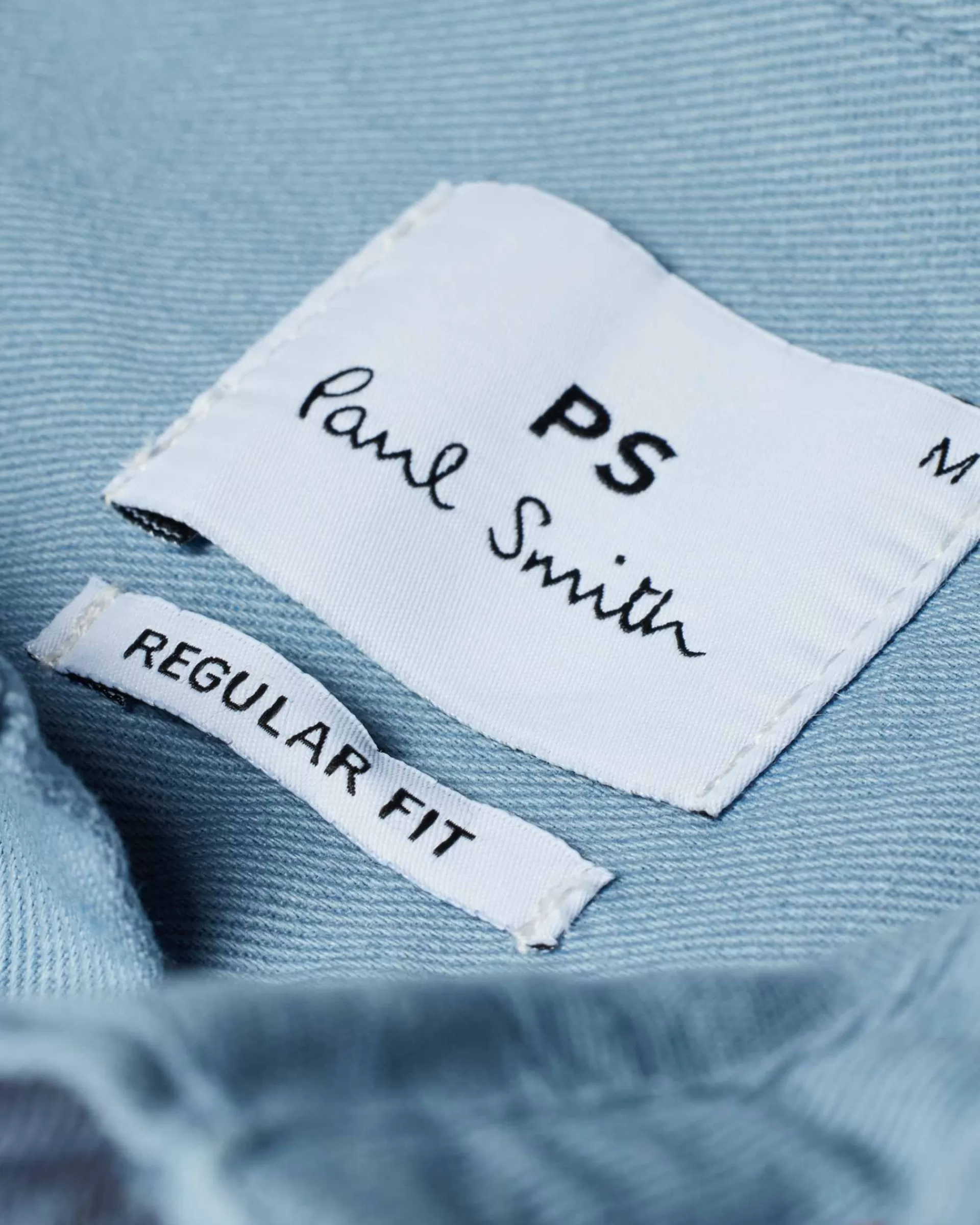 Pale Blue Organic Cotton Twill 'Broad Stripe Zebra' Shirt>Paul Smith Best Sale
