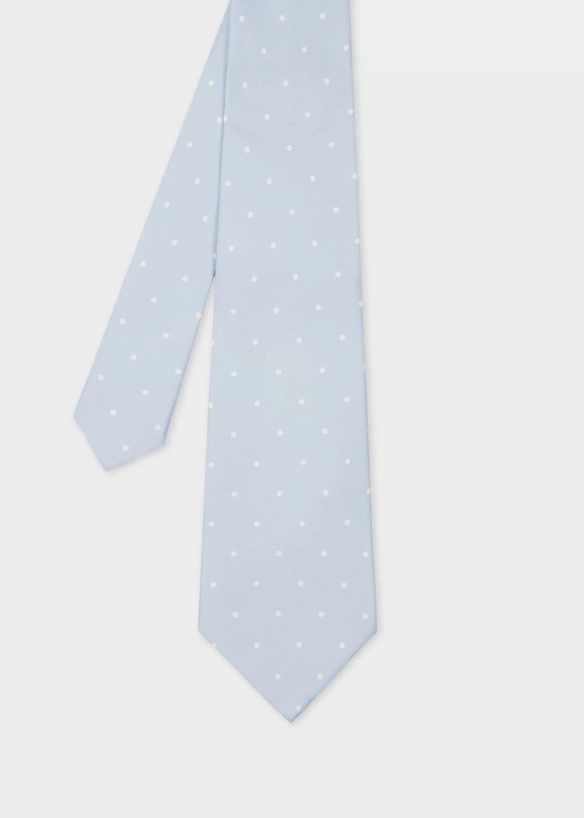 Pale Blue Polka Dot Tie>Paul Smith Store